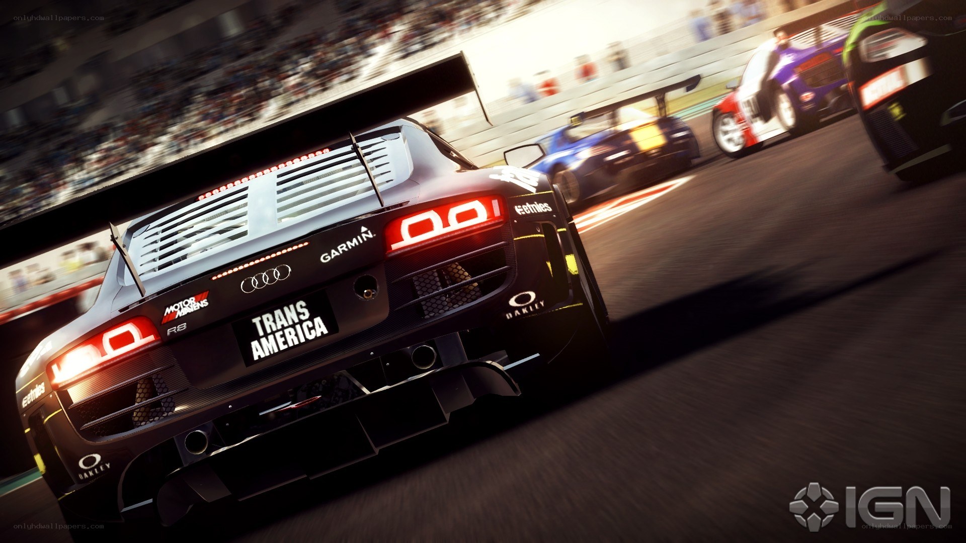 racing car on track