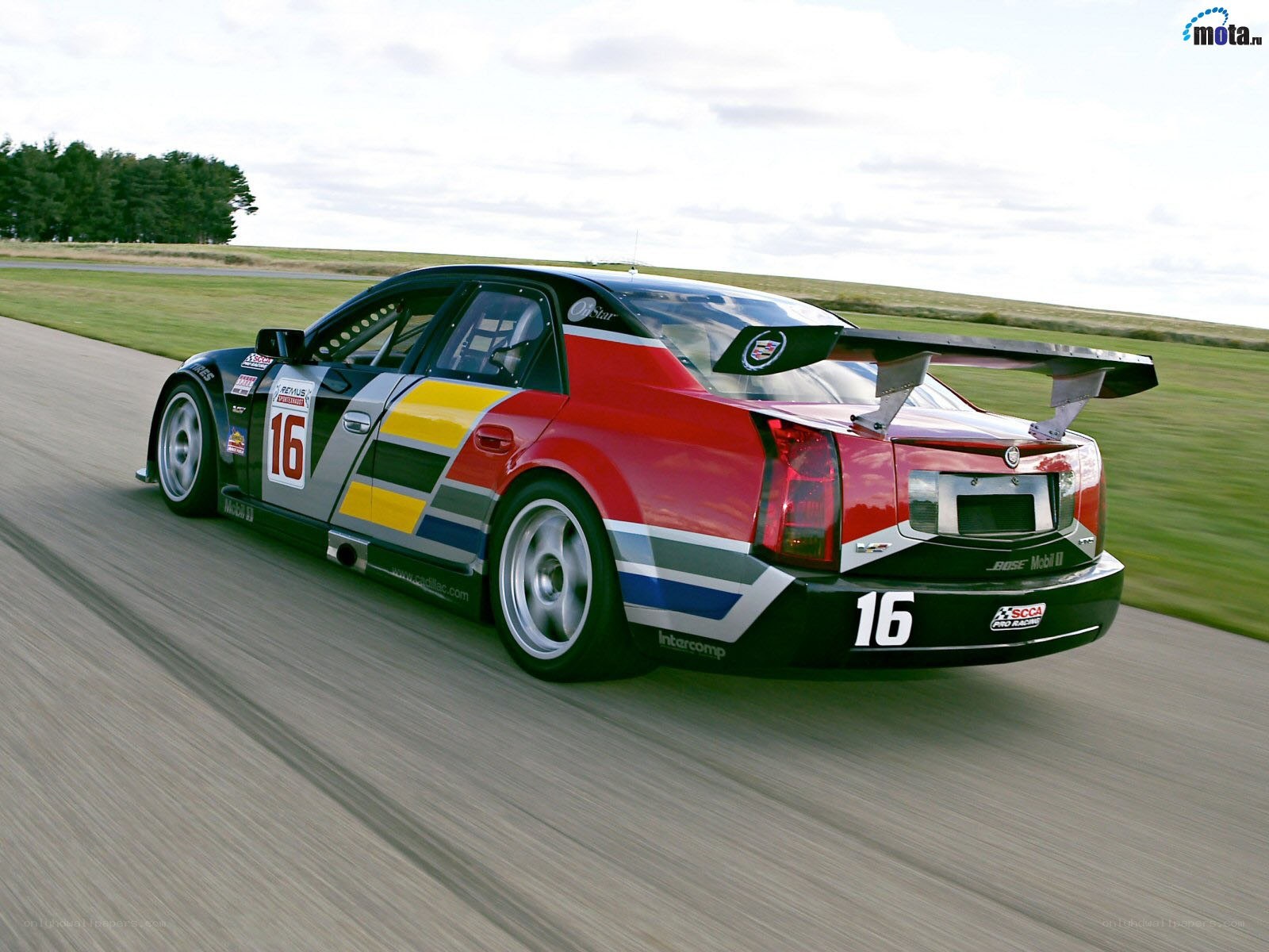 racing car on track