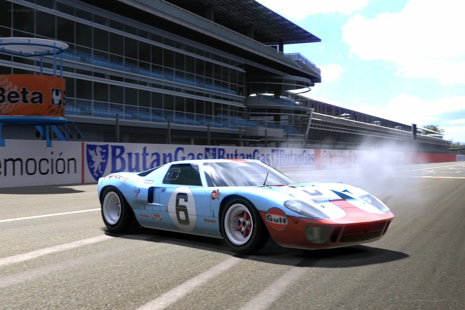 racing car on track