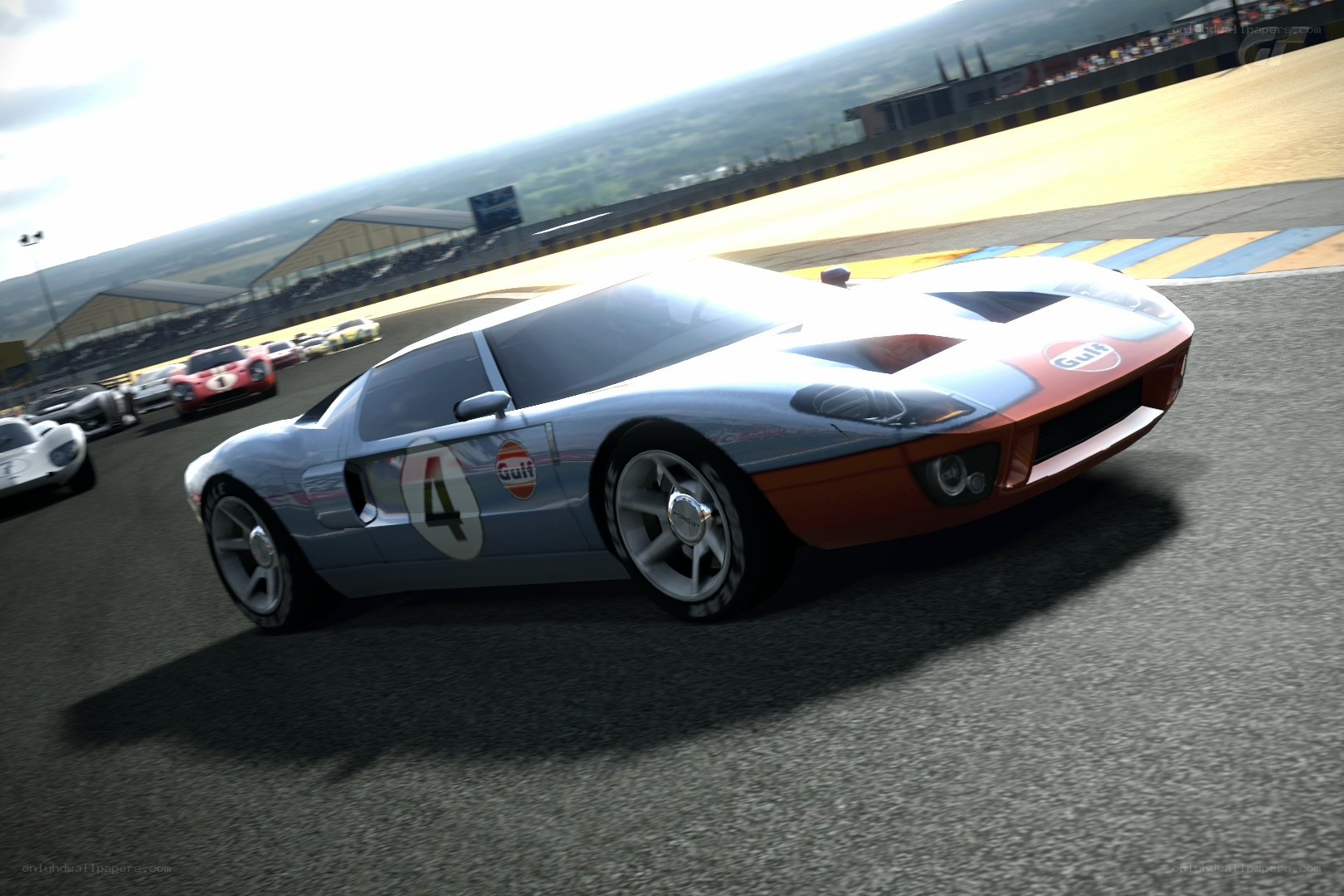 racing car on track