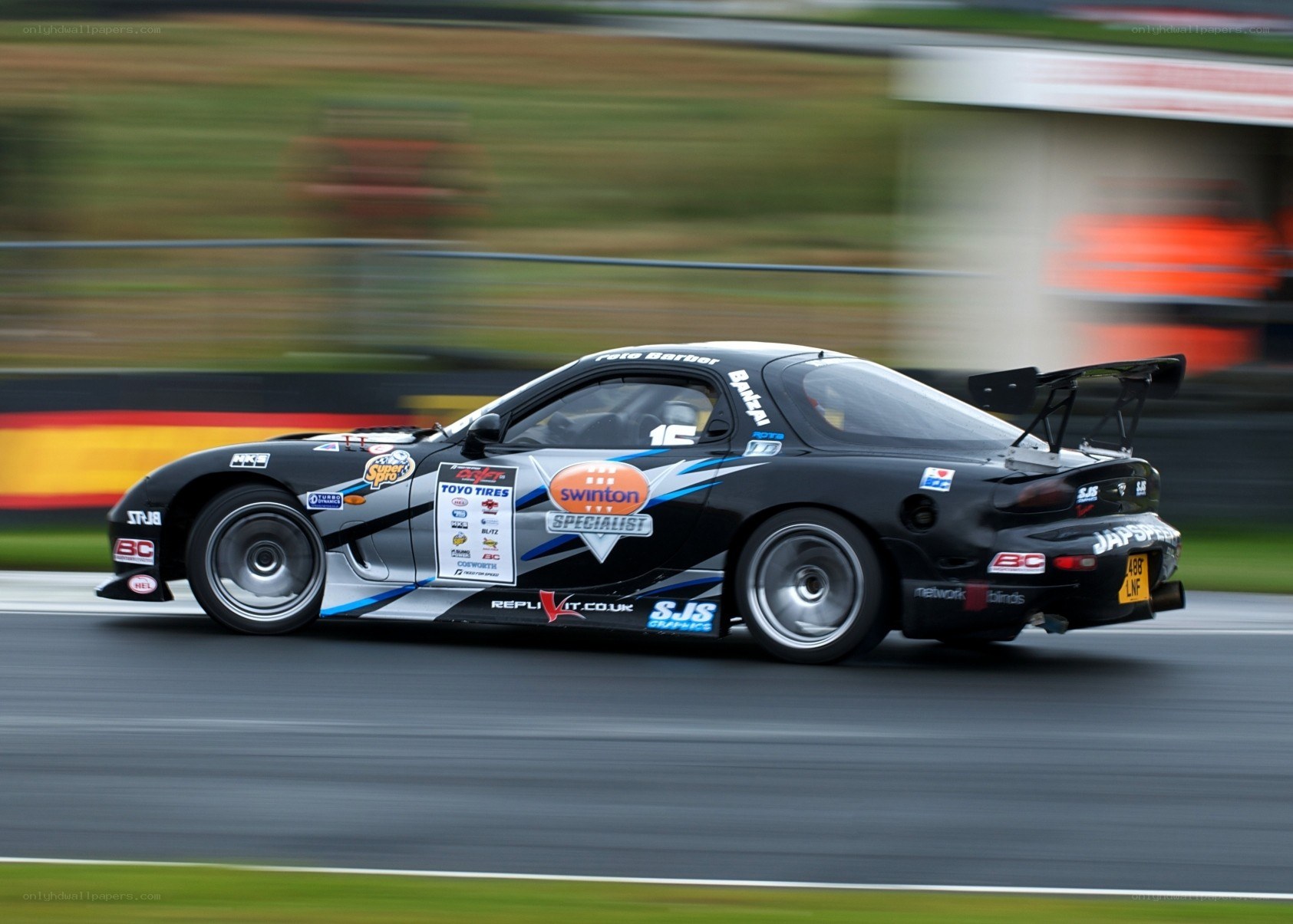 racing car on track