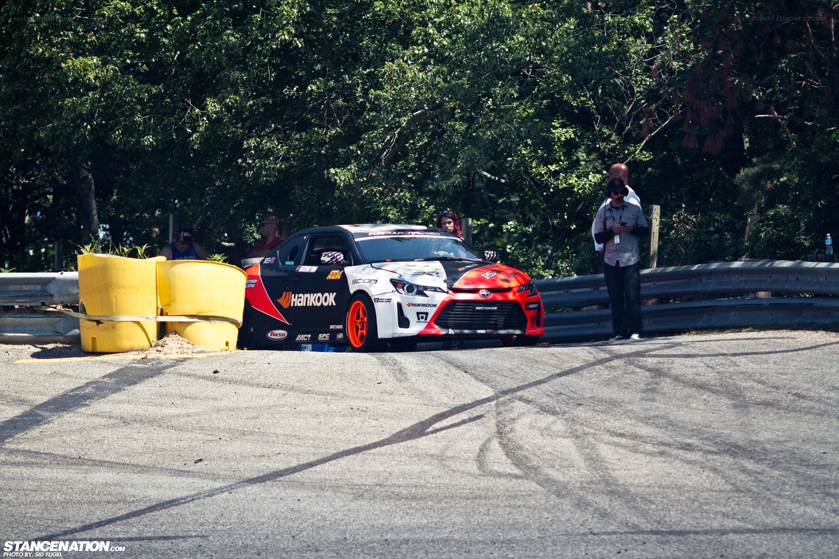racing car on track