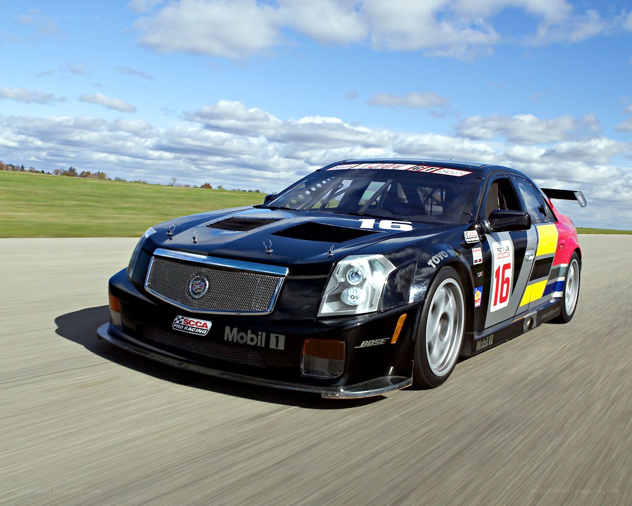 racing car on track