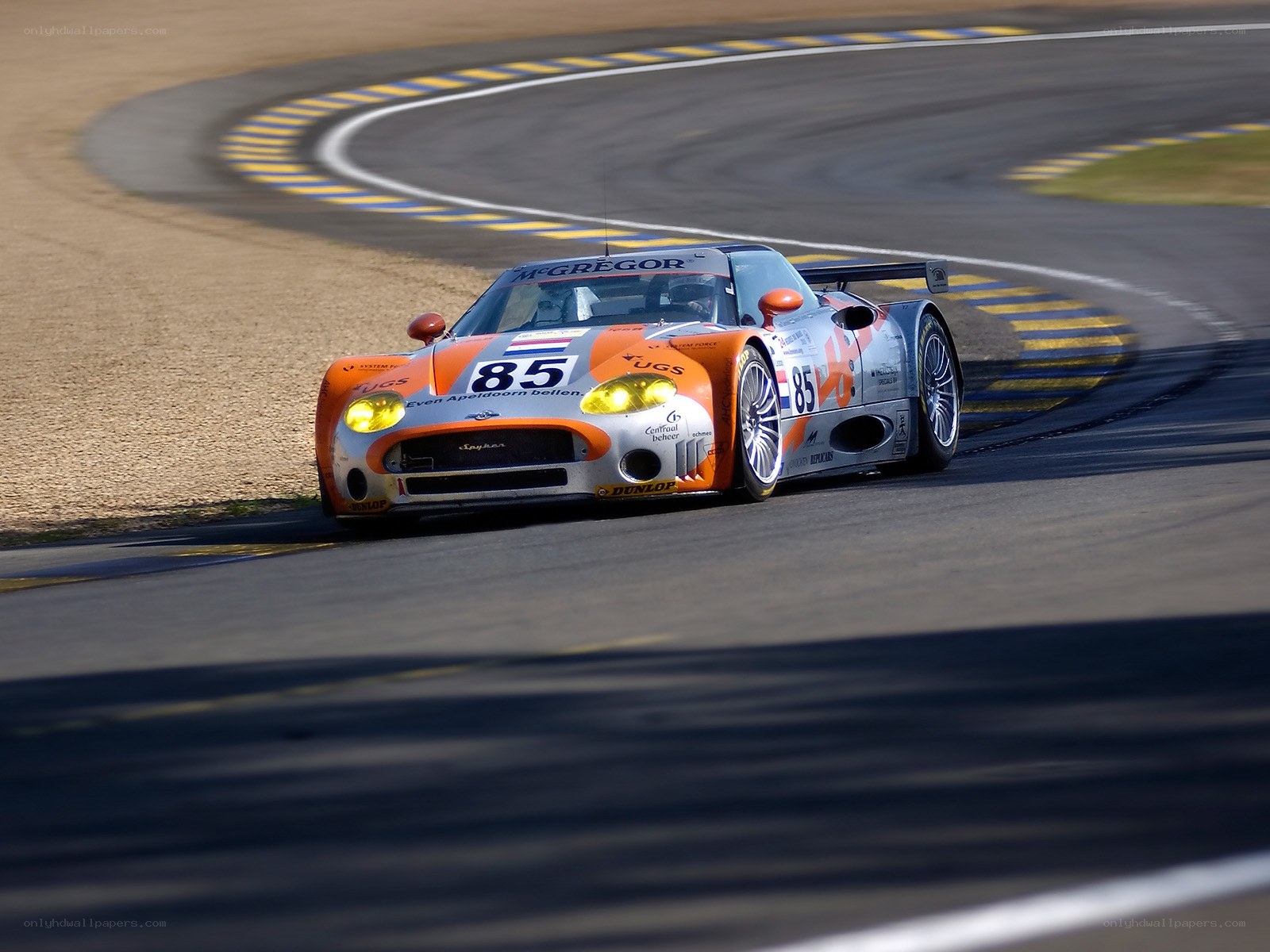 racing car on track