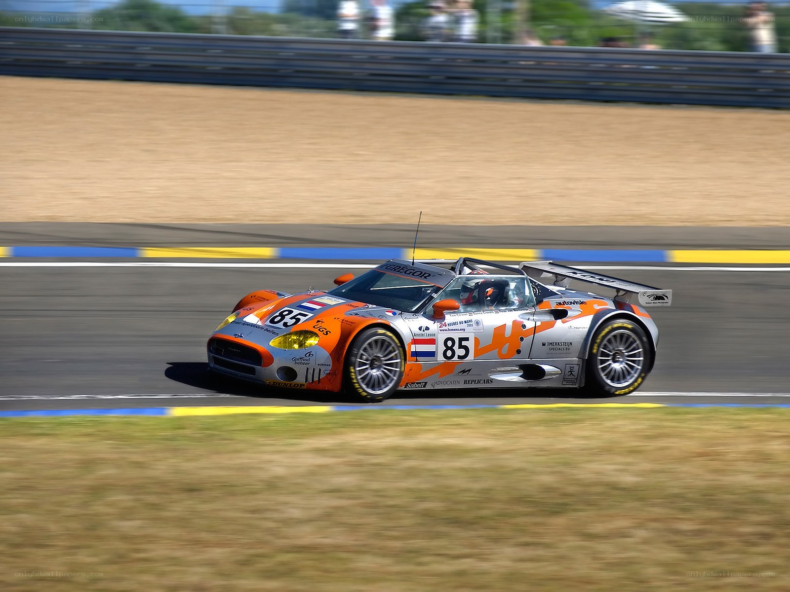 racing car on track