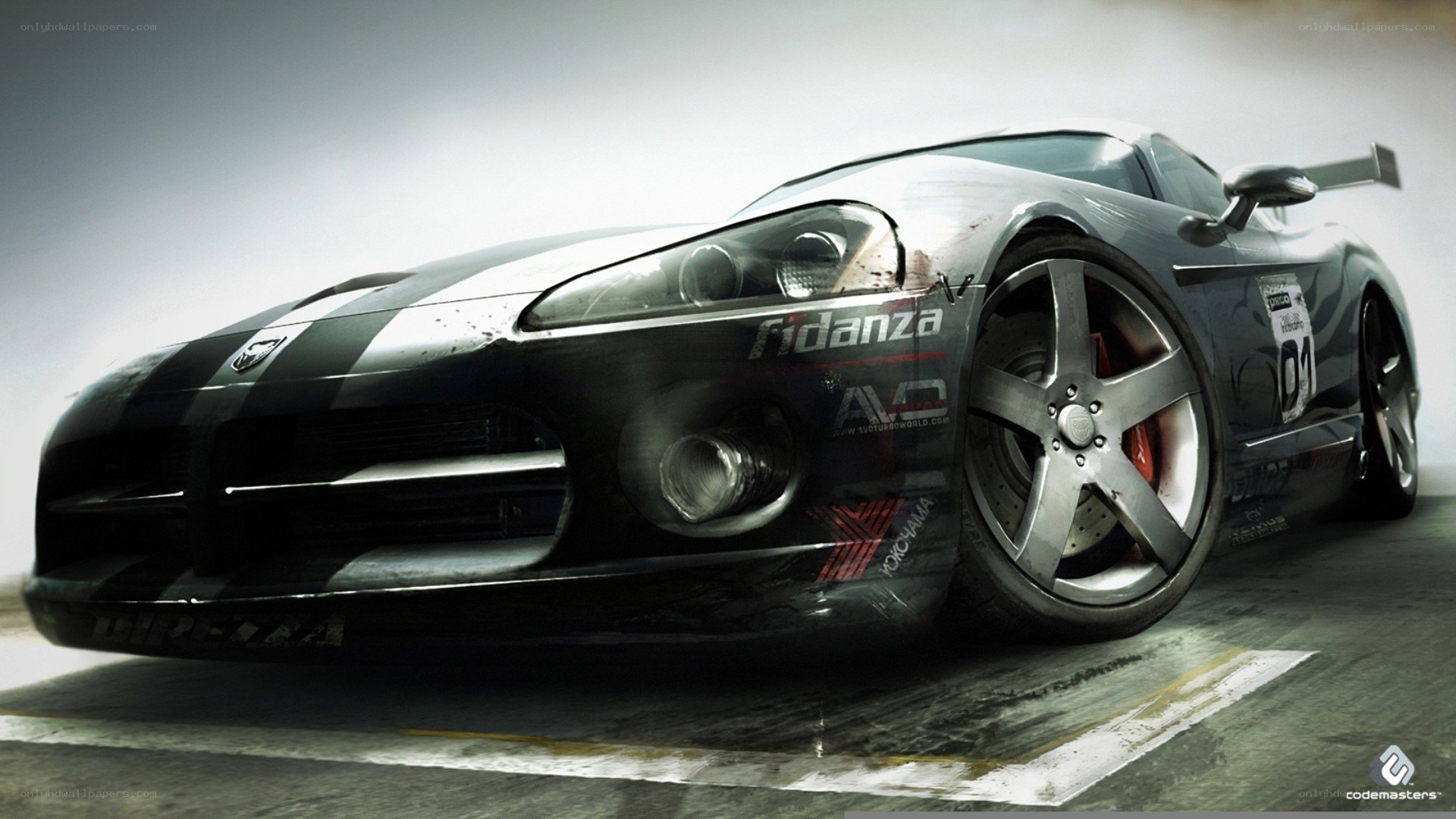 racing car on track