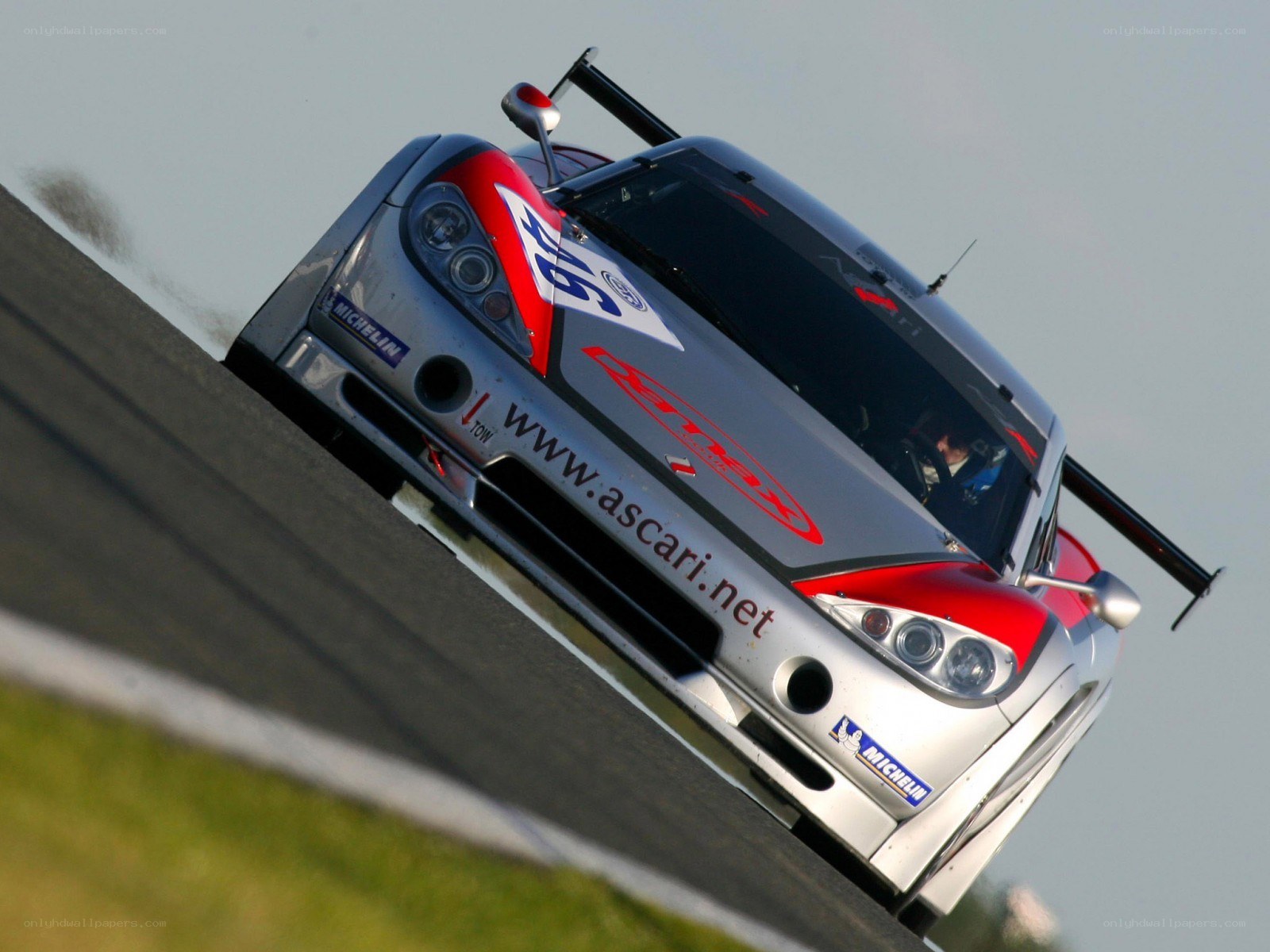 racing car on track