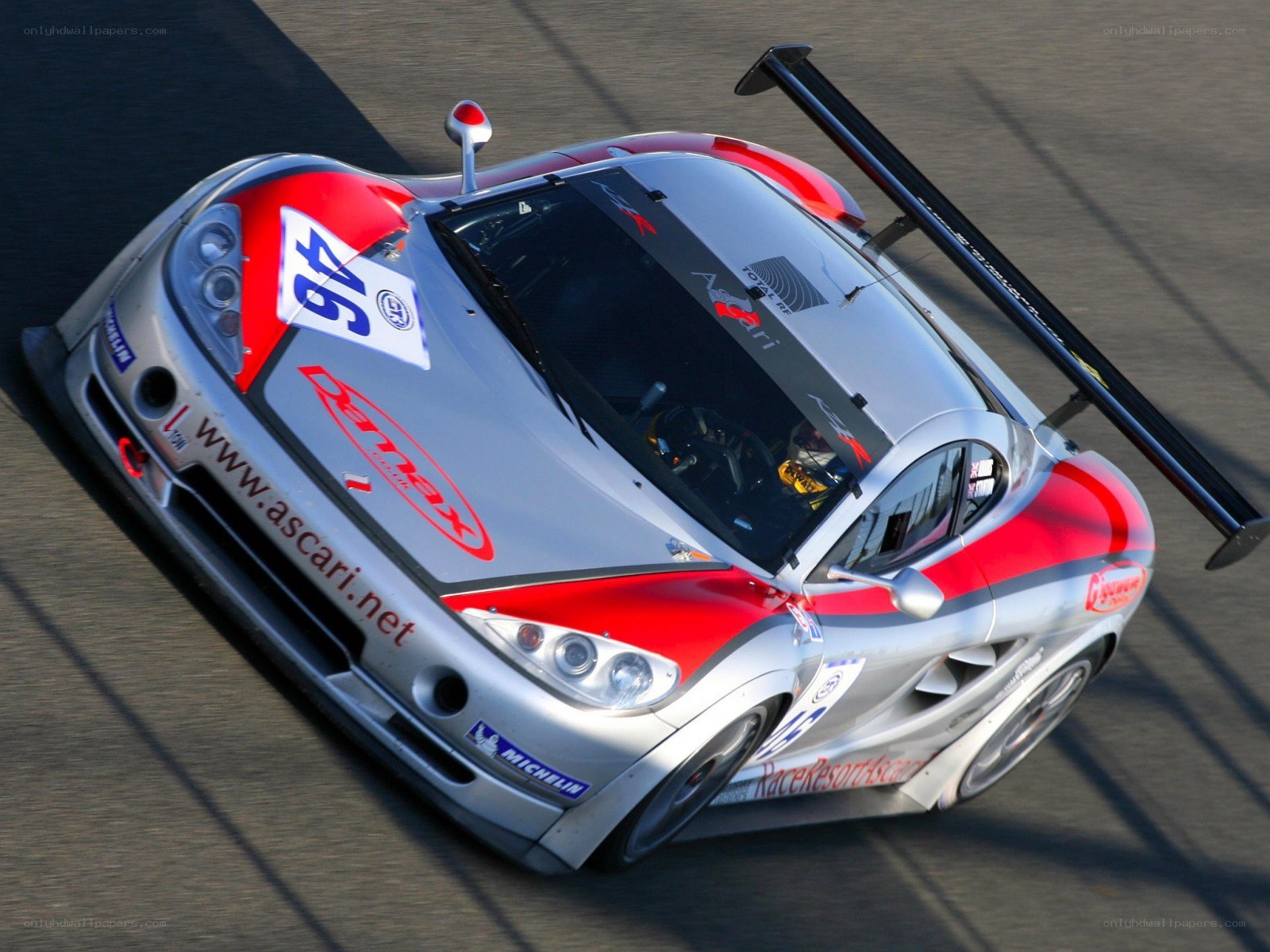 racing car on track