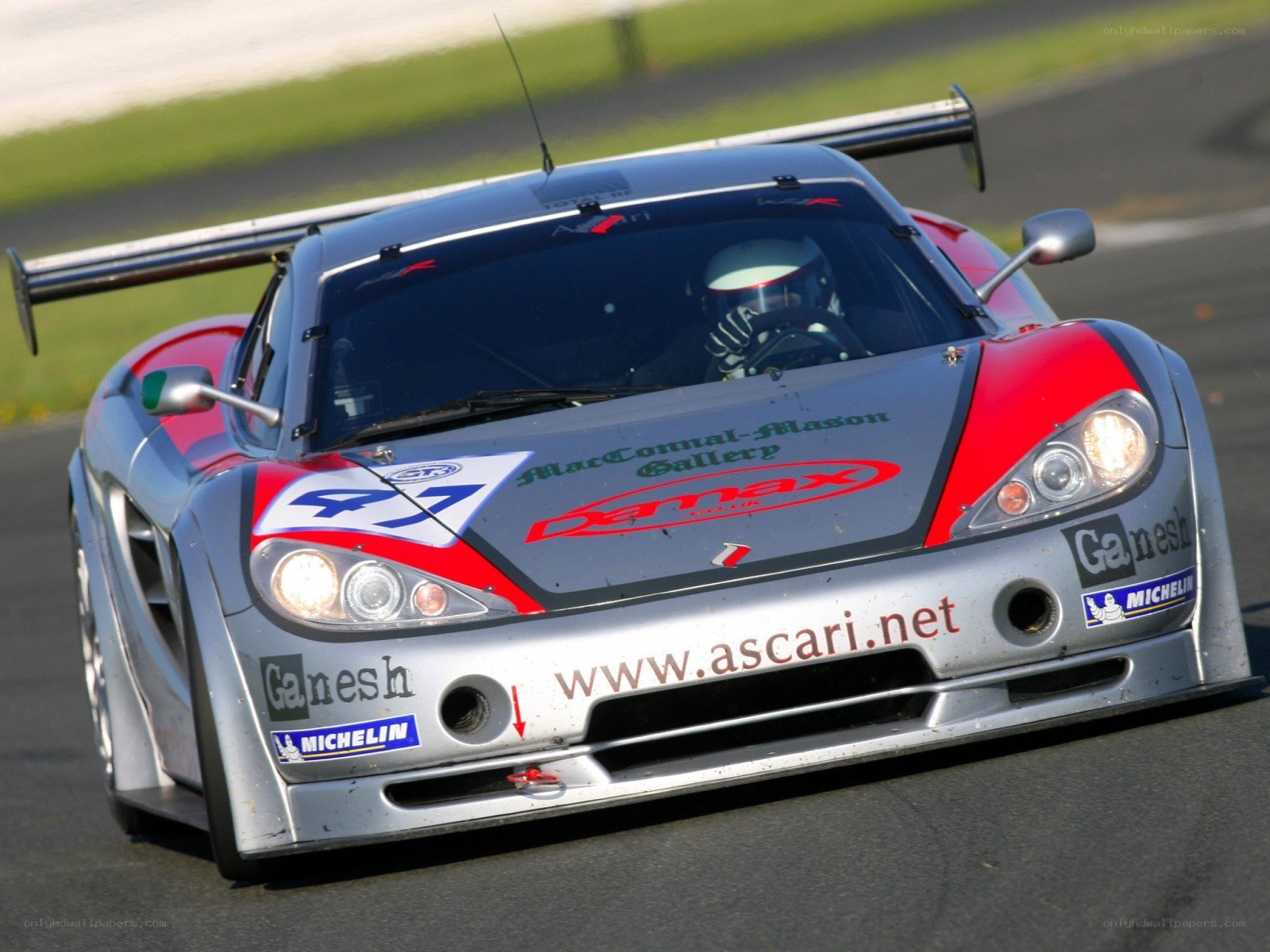 racing car on track
