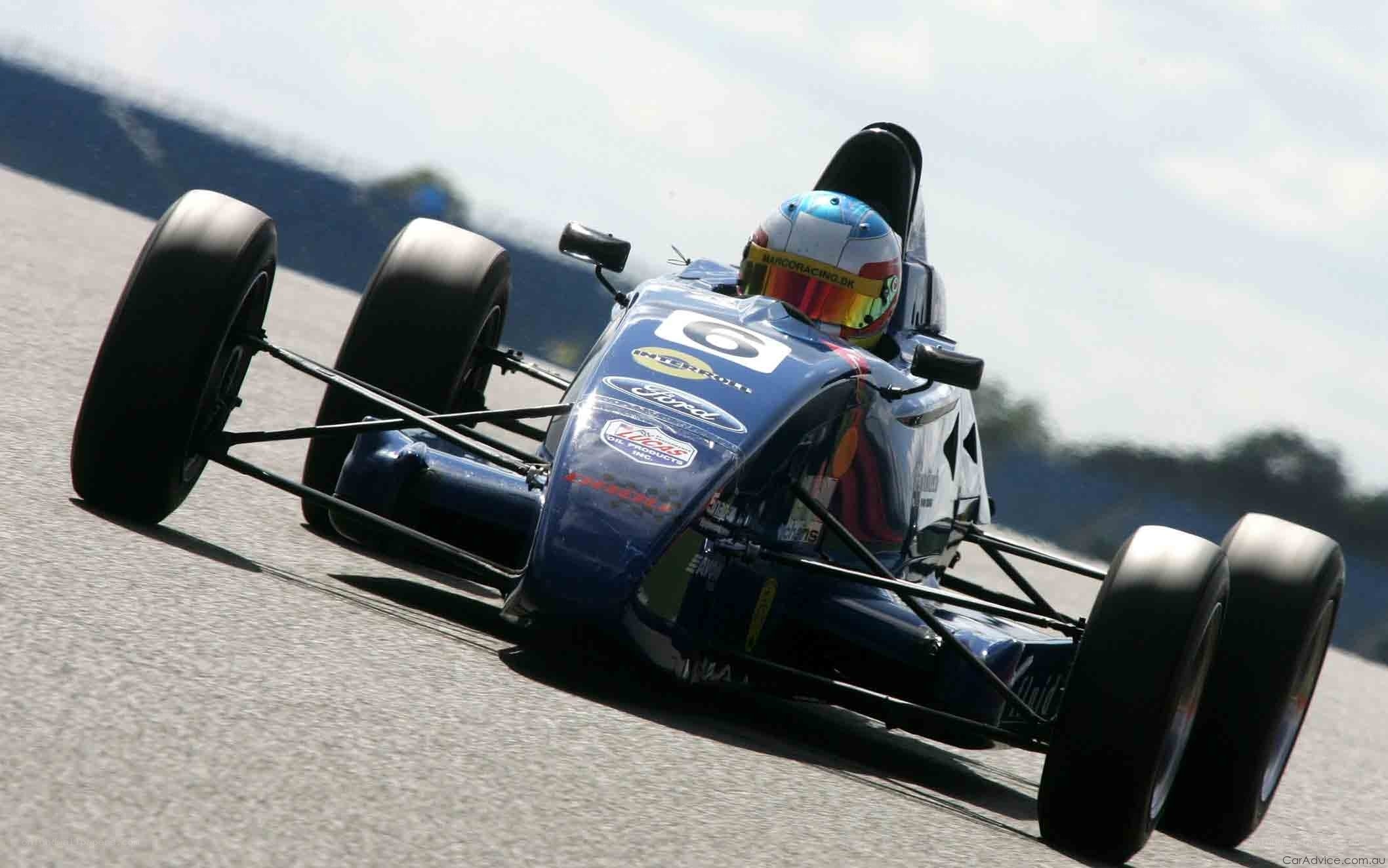 racing car on track