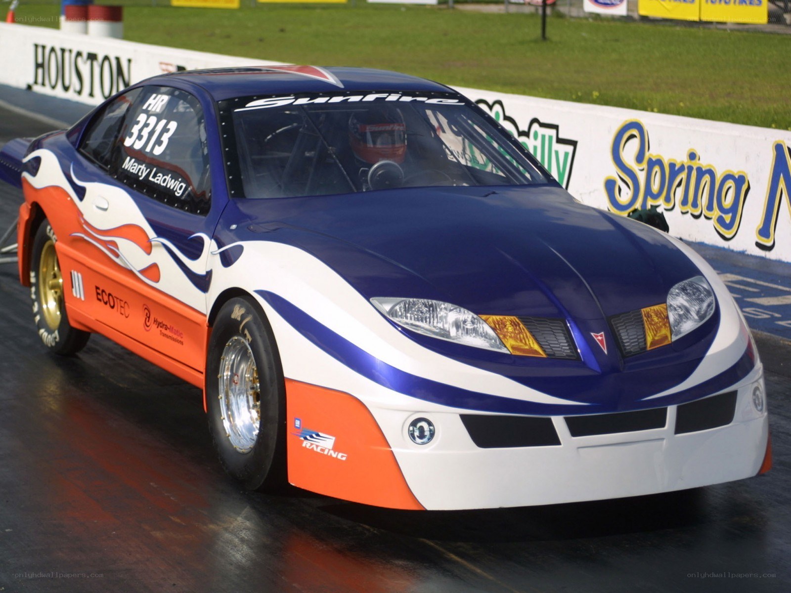 racing car on track