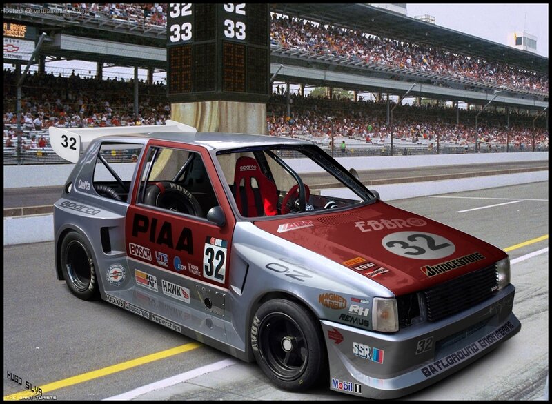 racing car on track
