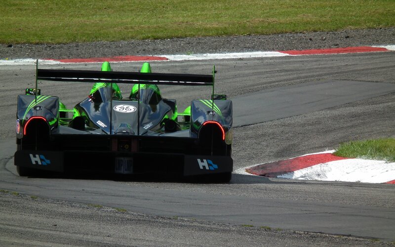 racing car on track