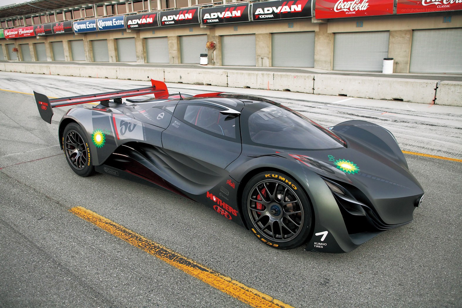 racing car on track