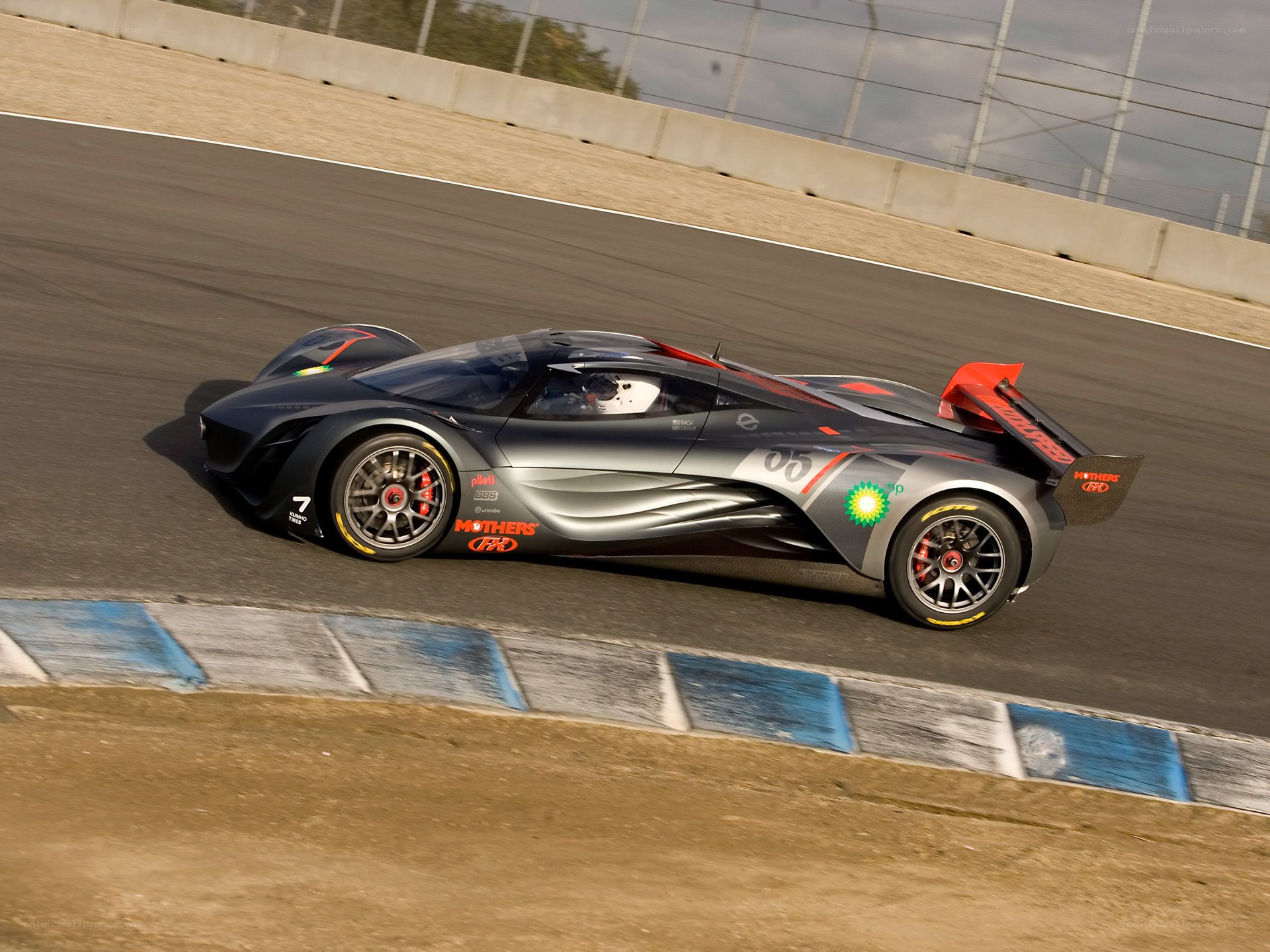 racing car on track