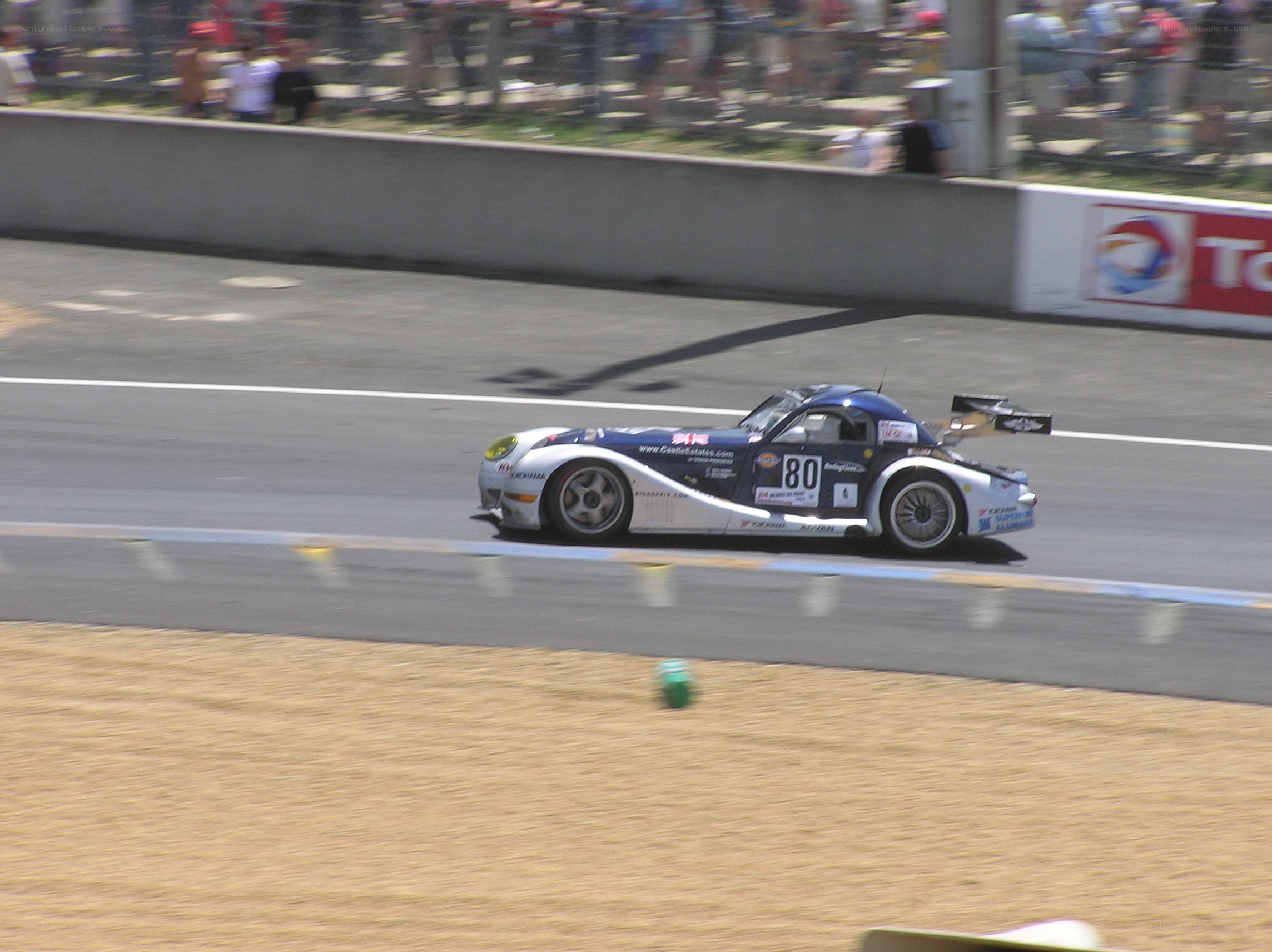 racing car on track