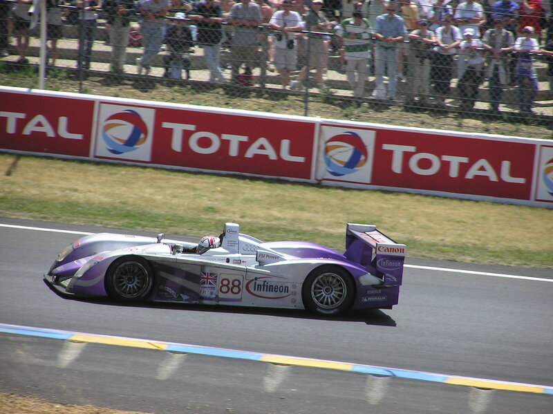 racing car on track