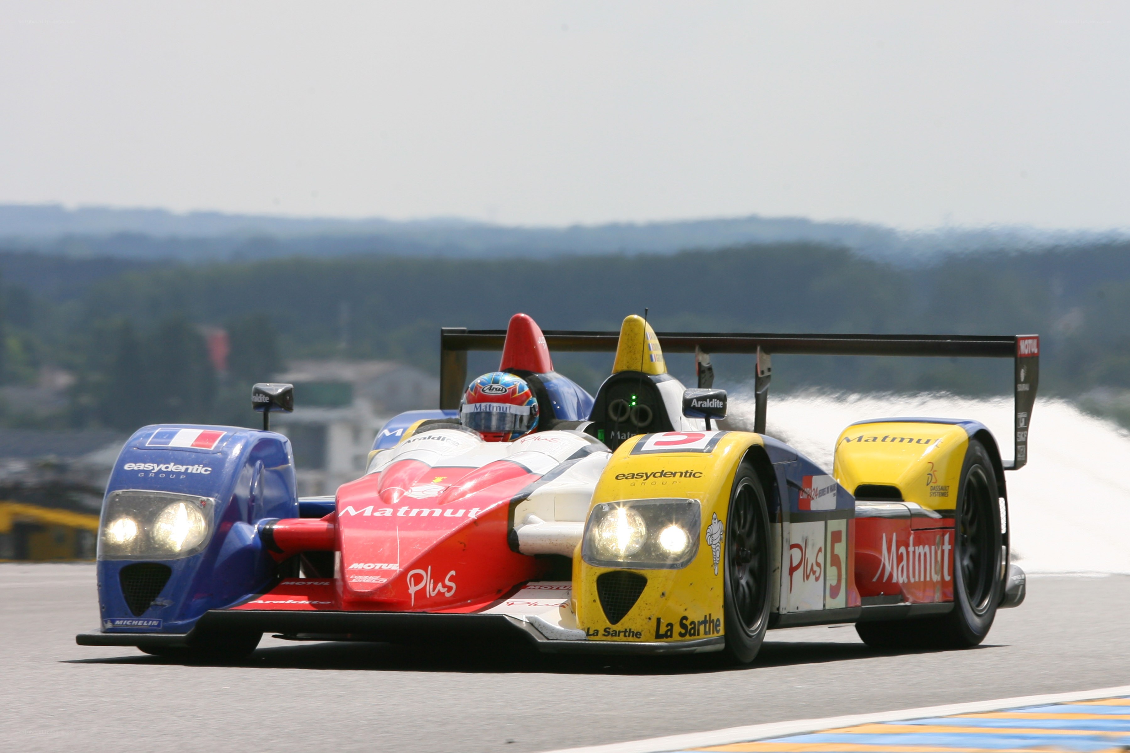 racing car on track