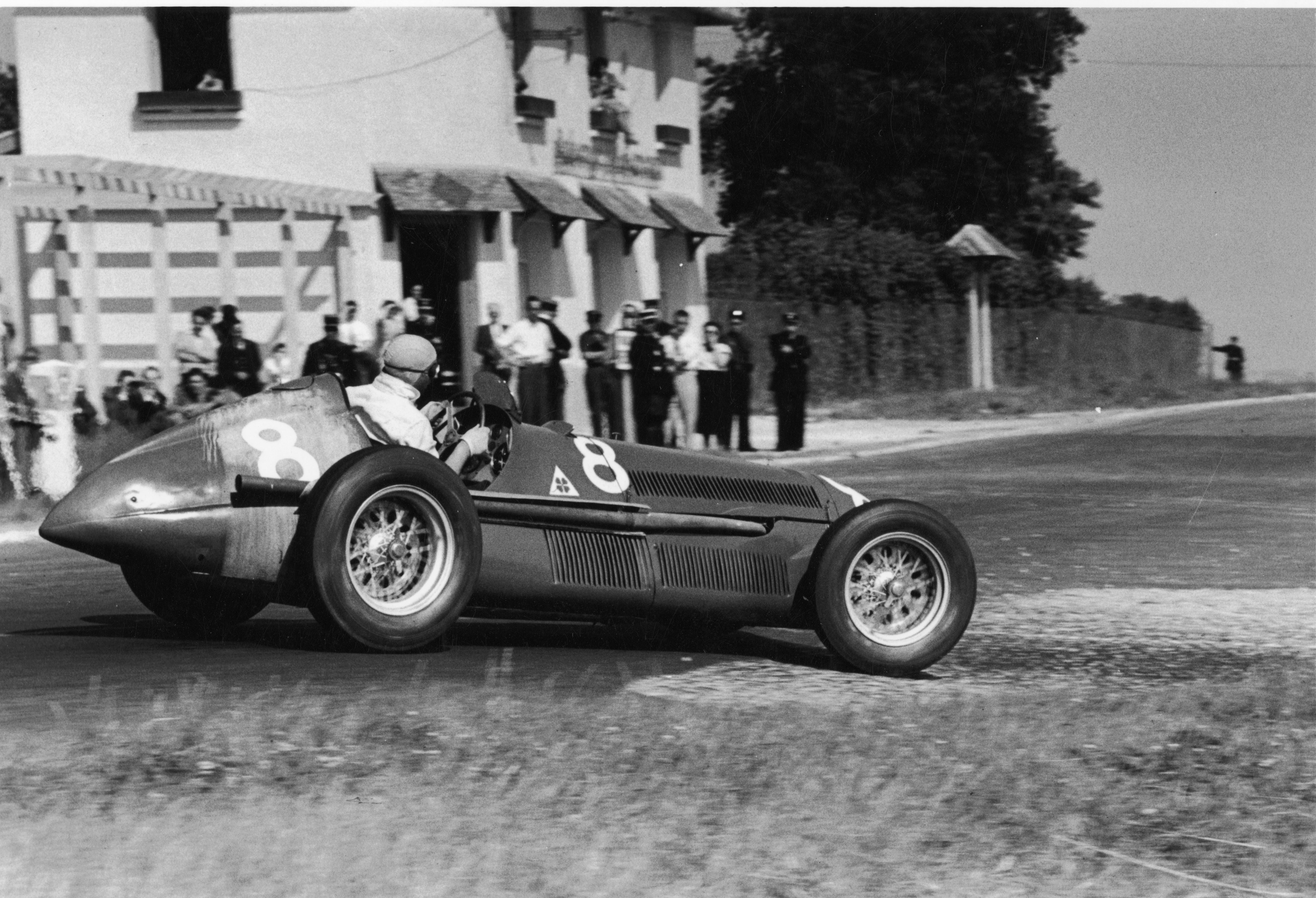 Racing car on track