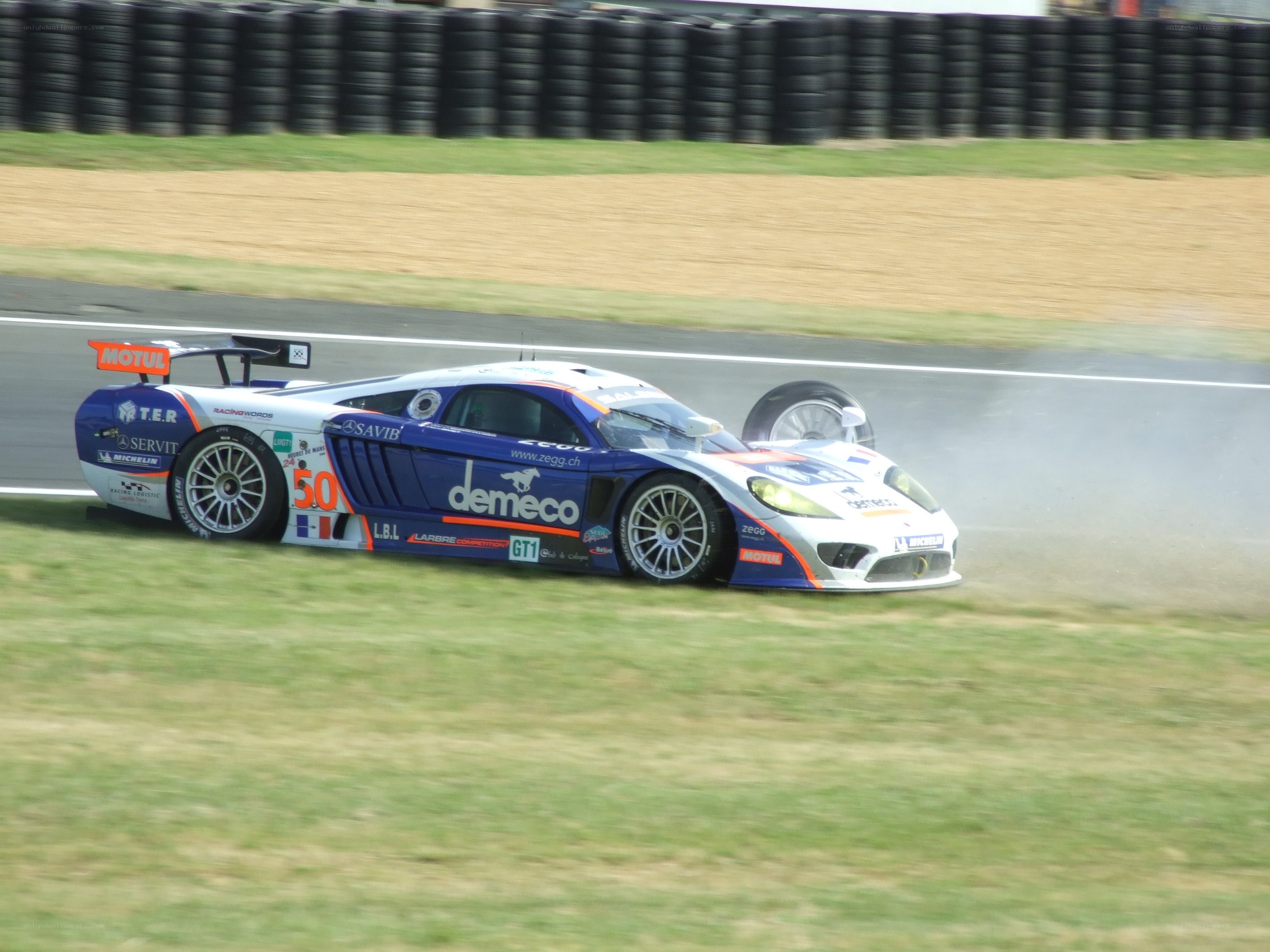 racing car on track