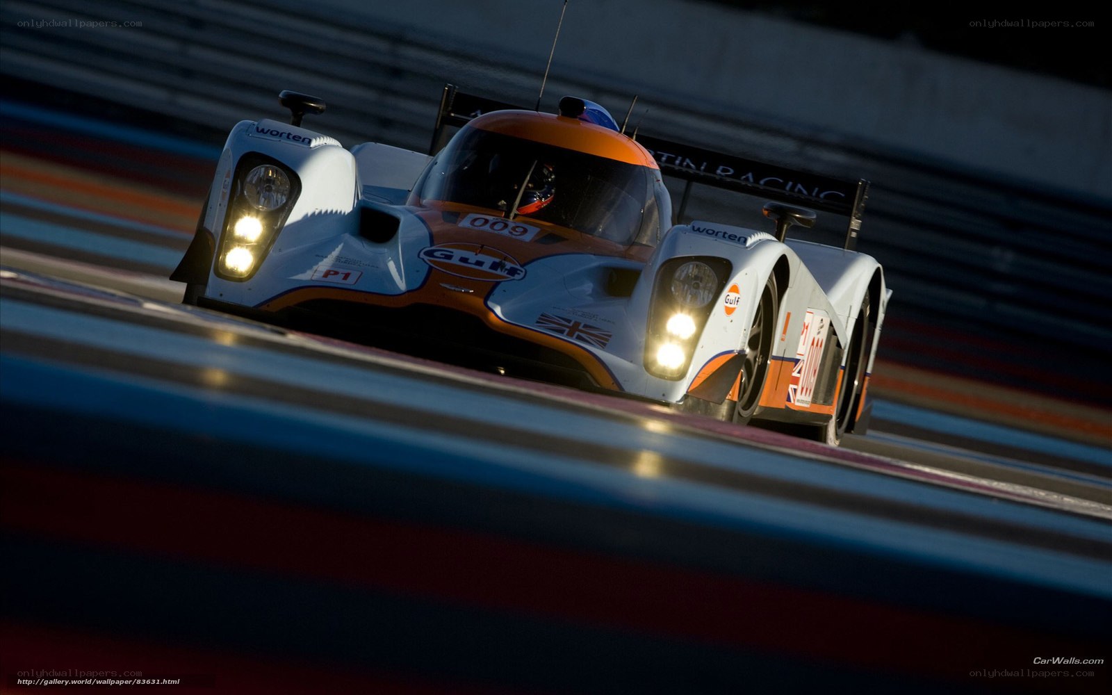 racing car on track