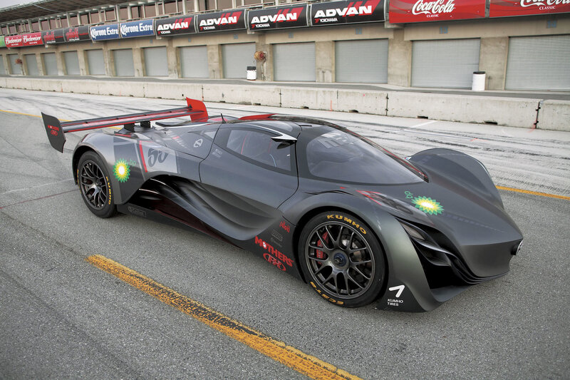 racing car on track