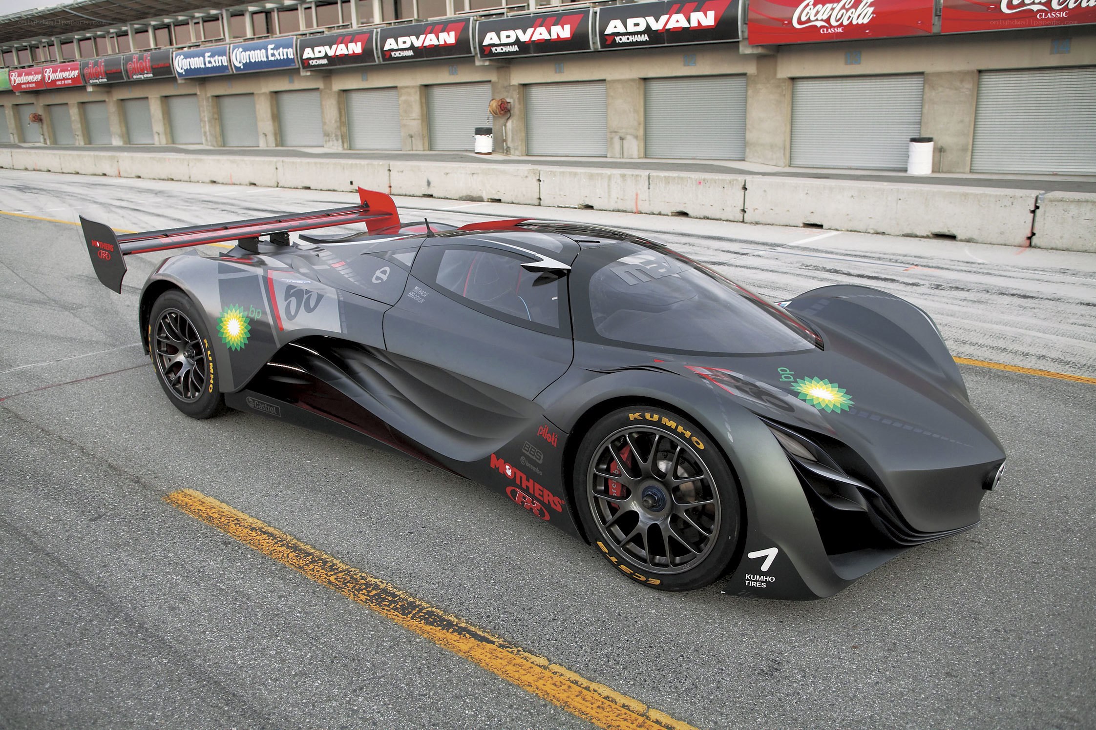 racing car on track