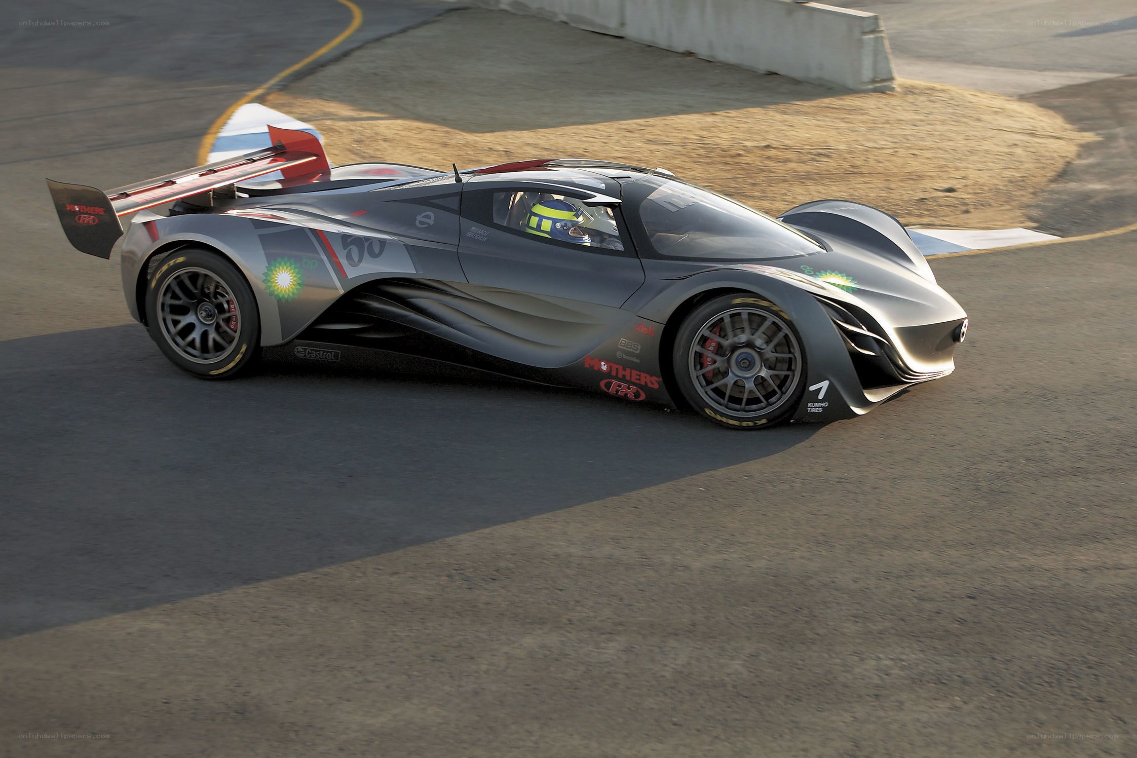 racing car on track