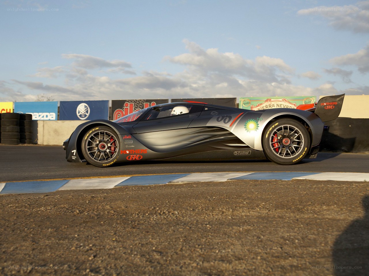 racing car on track