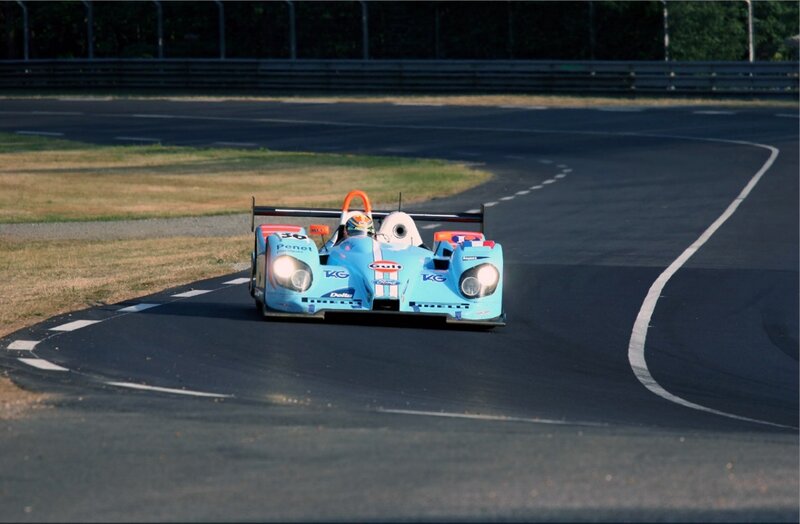 racing car on track
