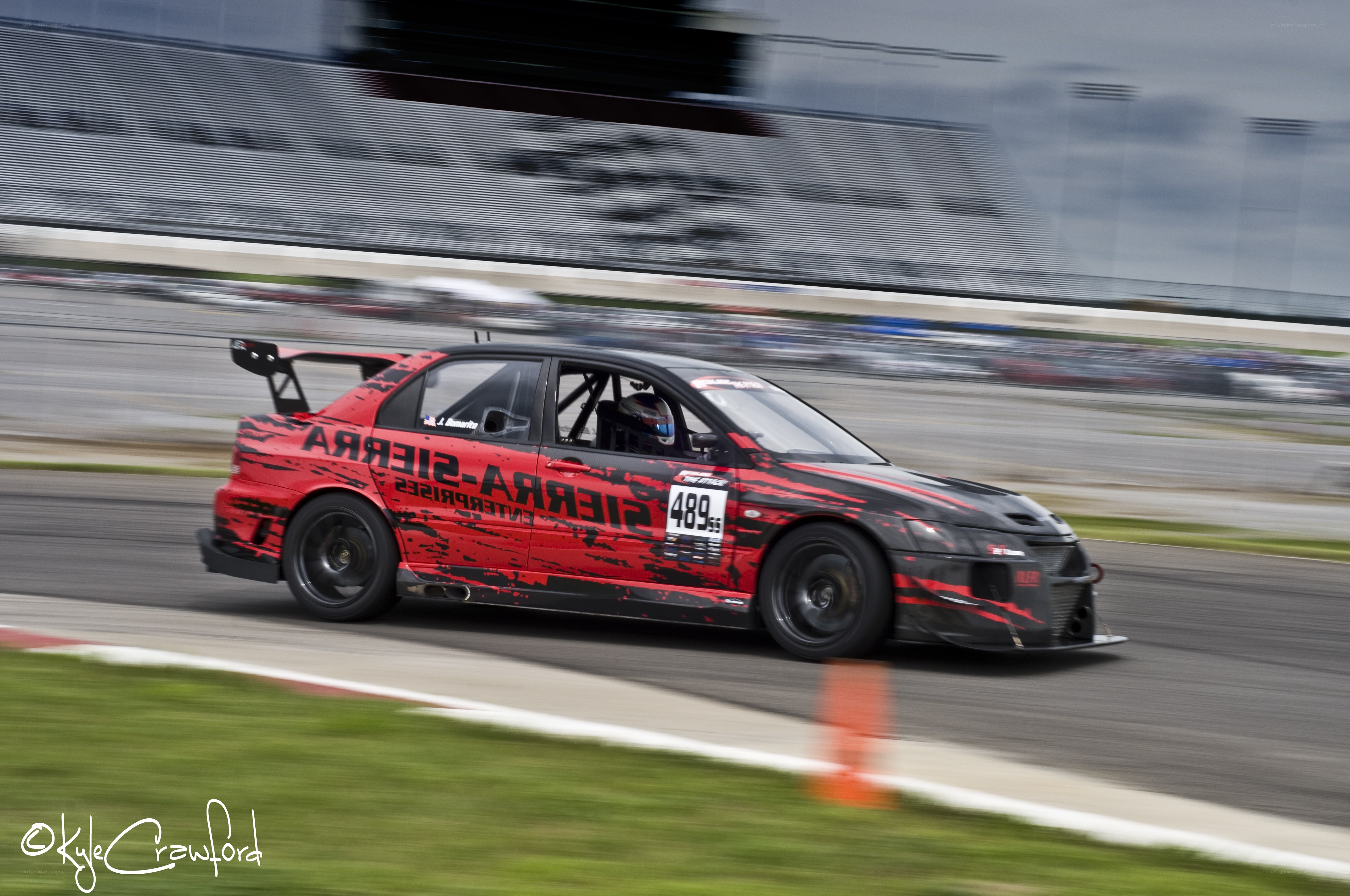racing car on track