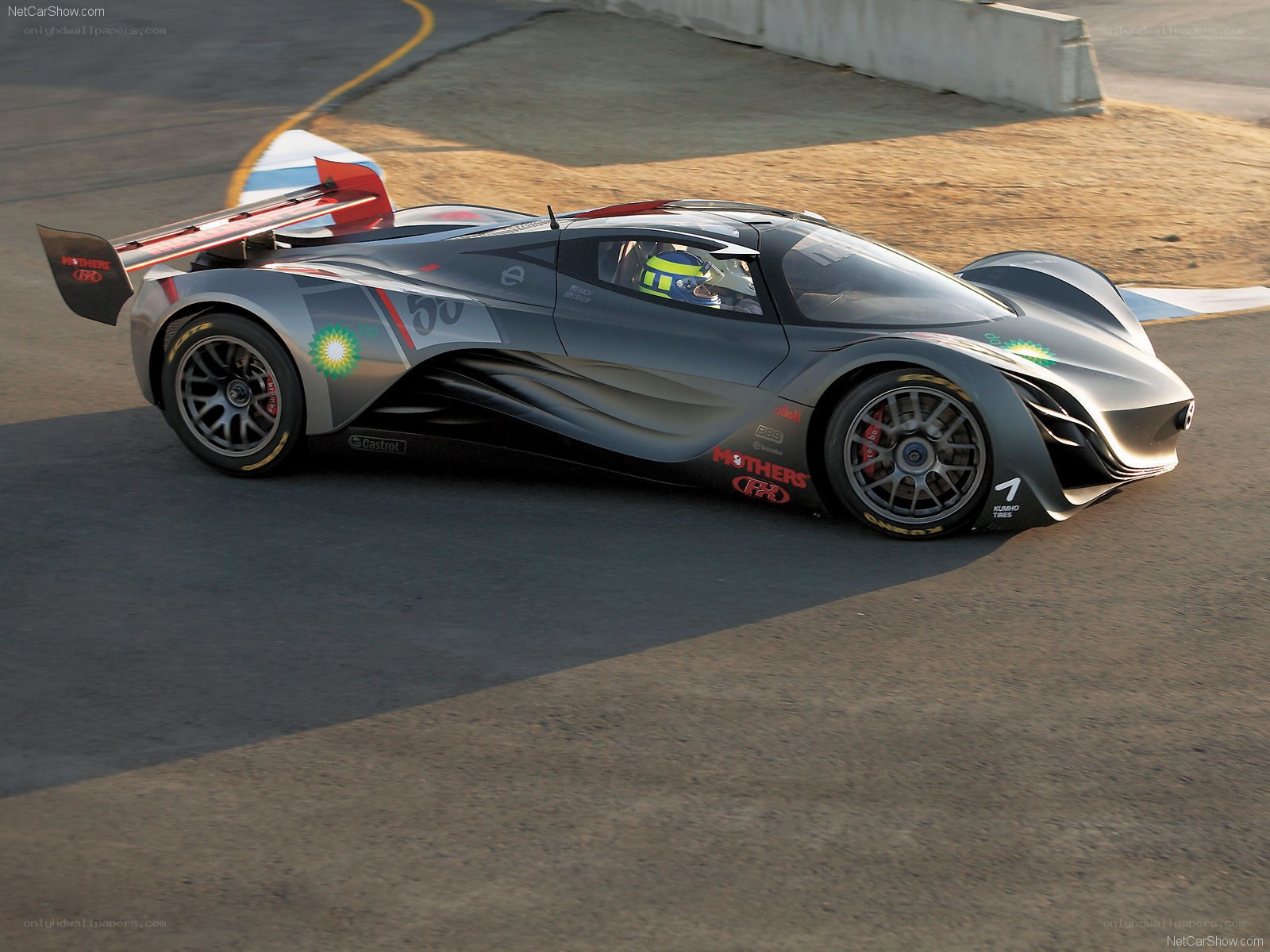 racing car on track