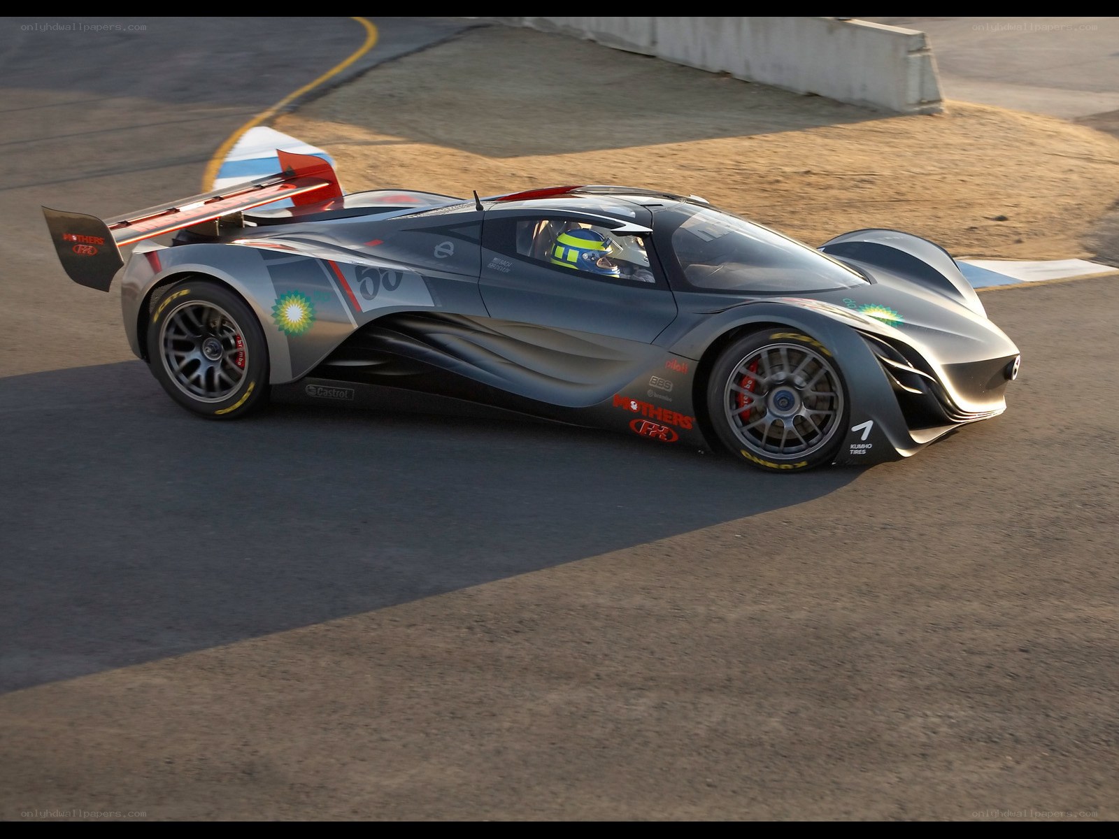 racing car on track