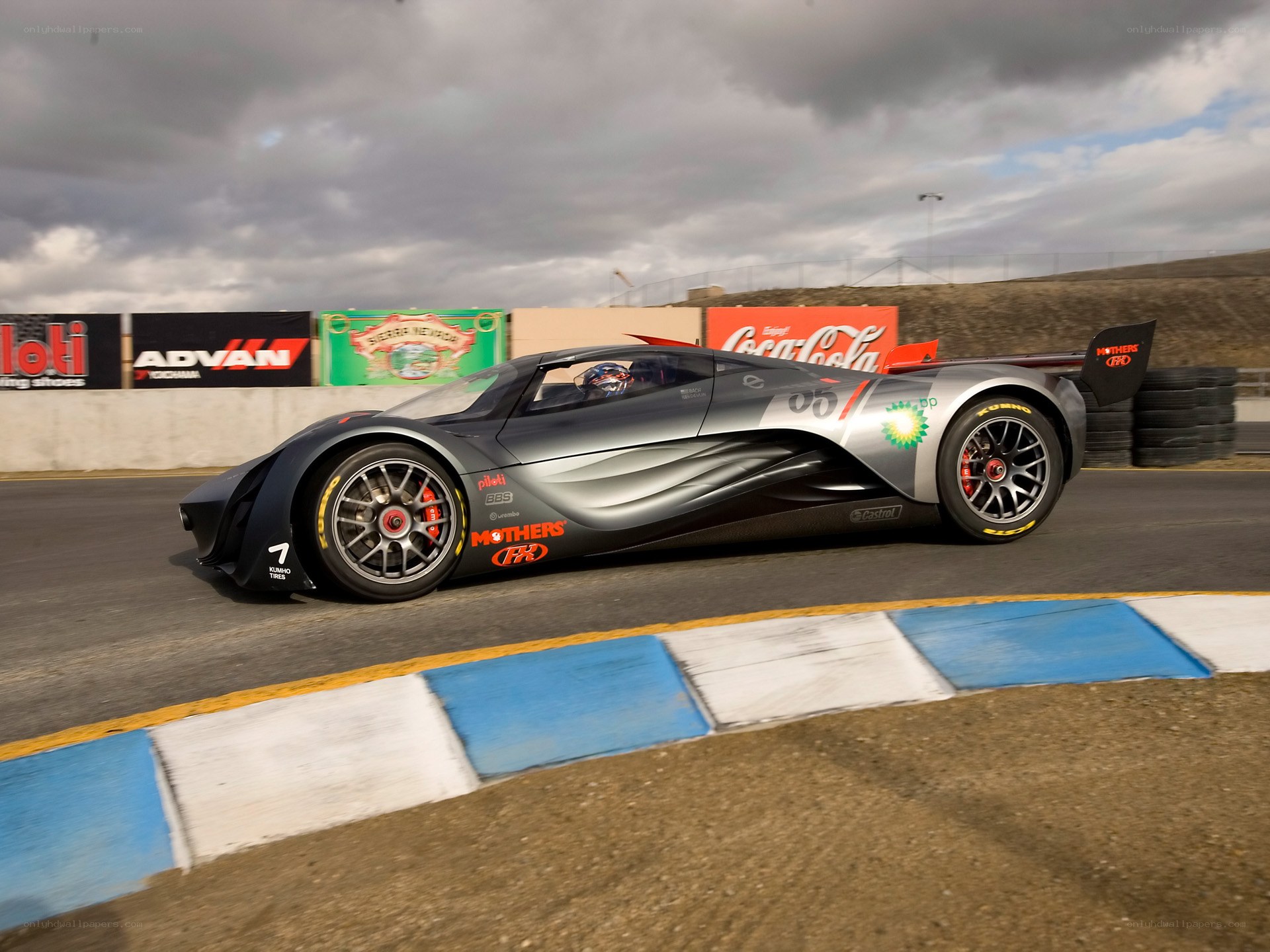 racing car on track