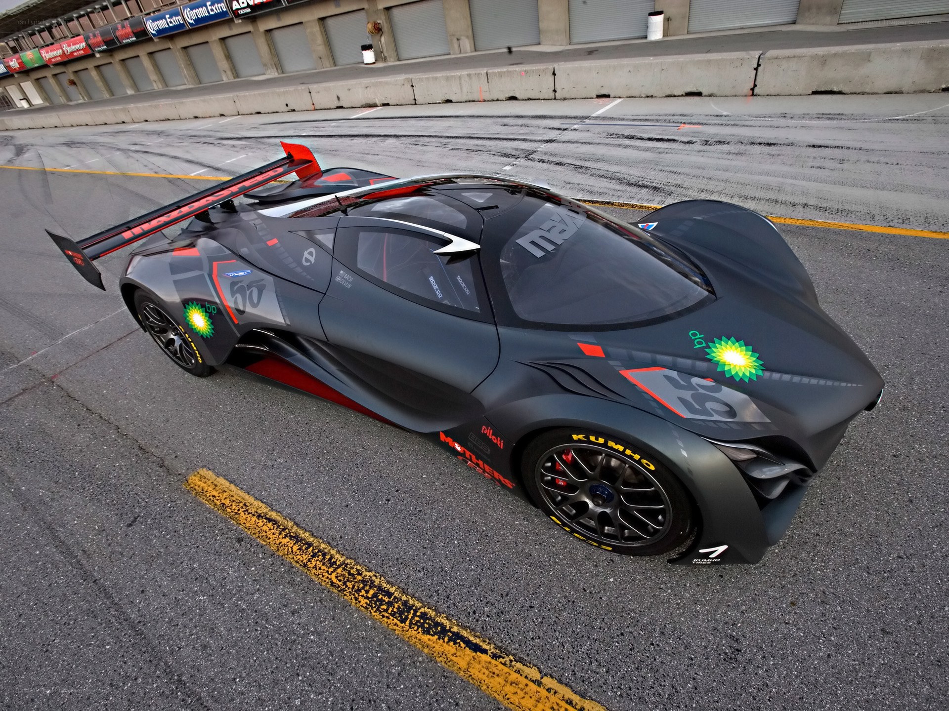 racing car on track
