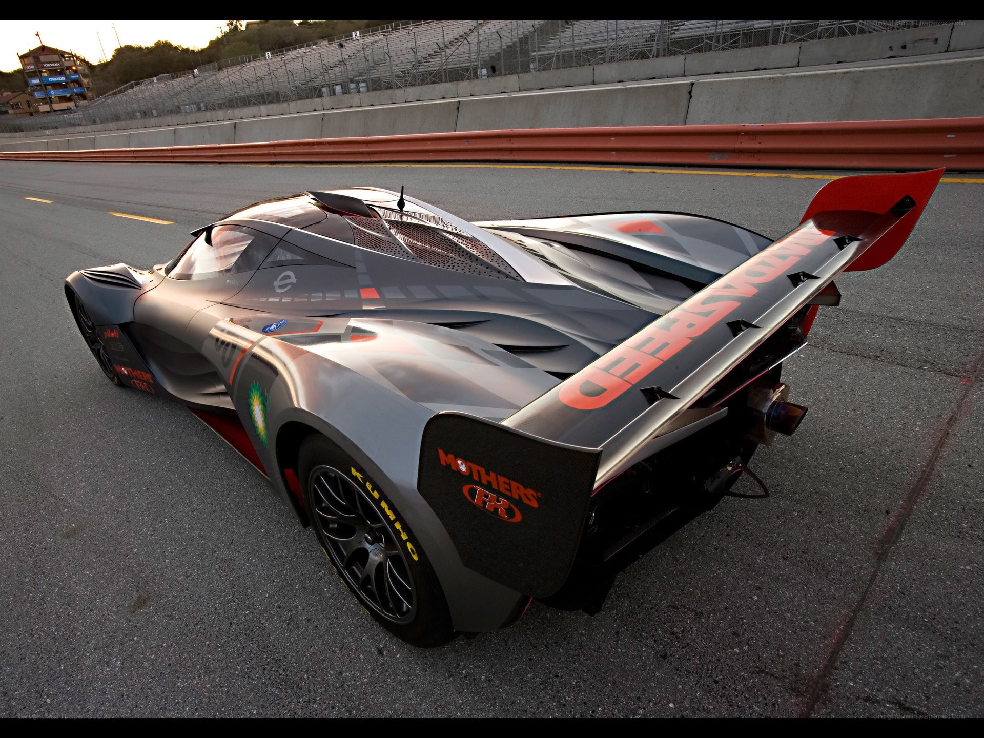 racing car on track