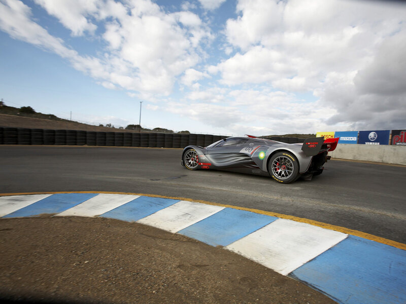 racing car on track