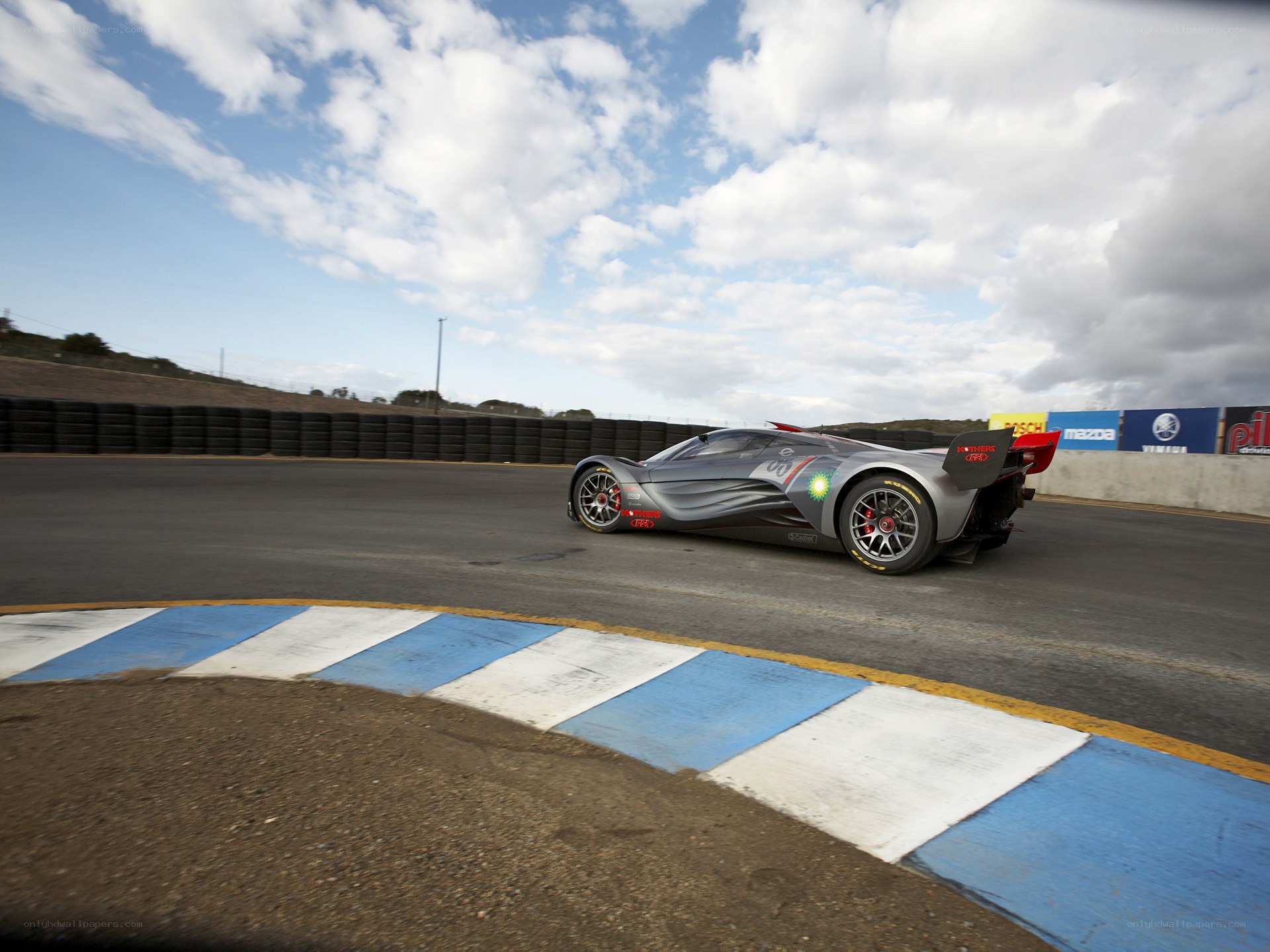 racing car on track