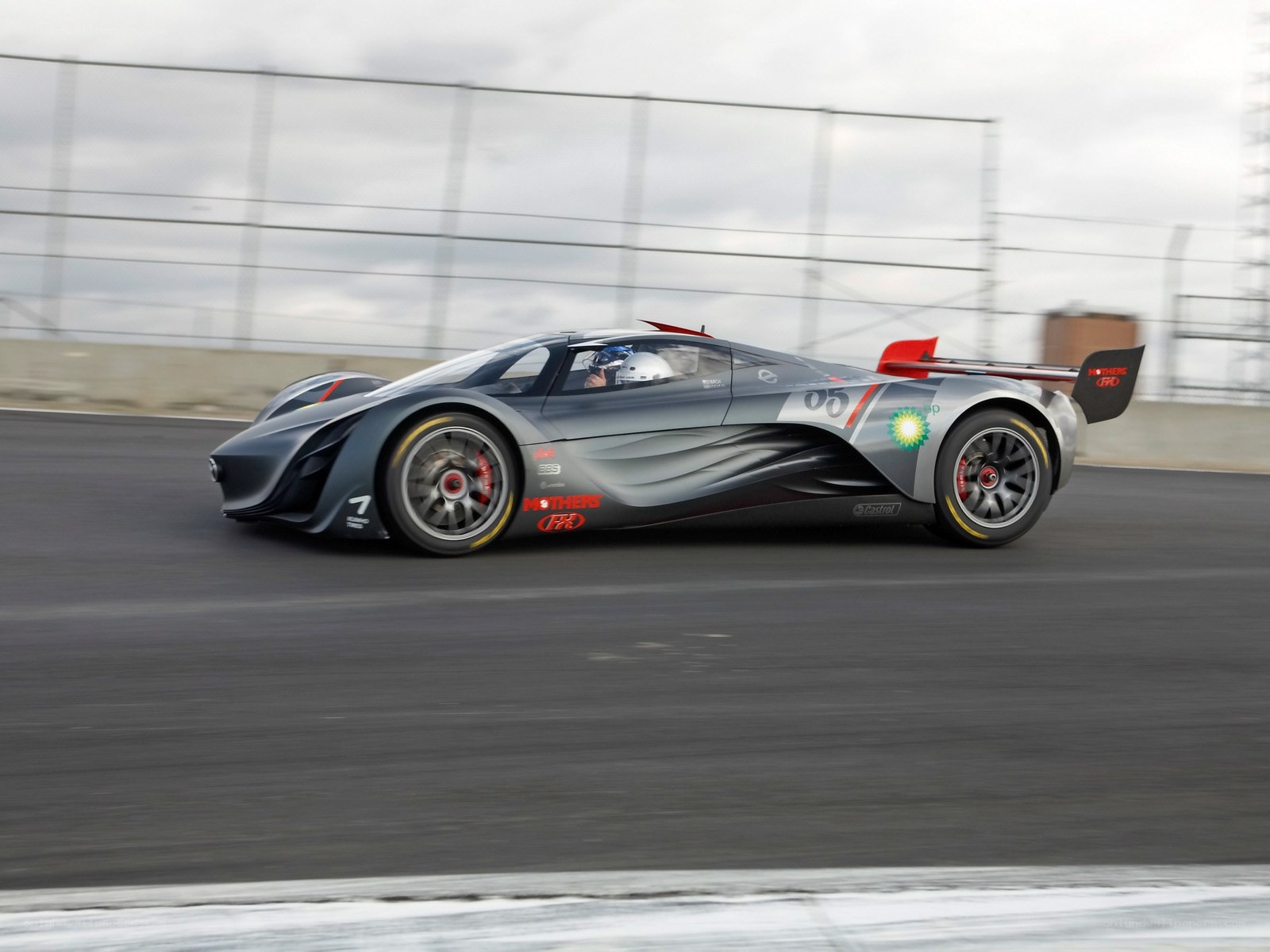 racing car on track