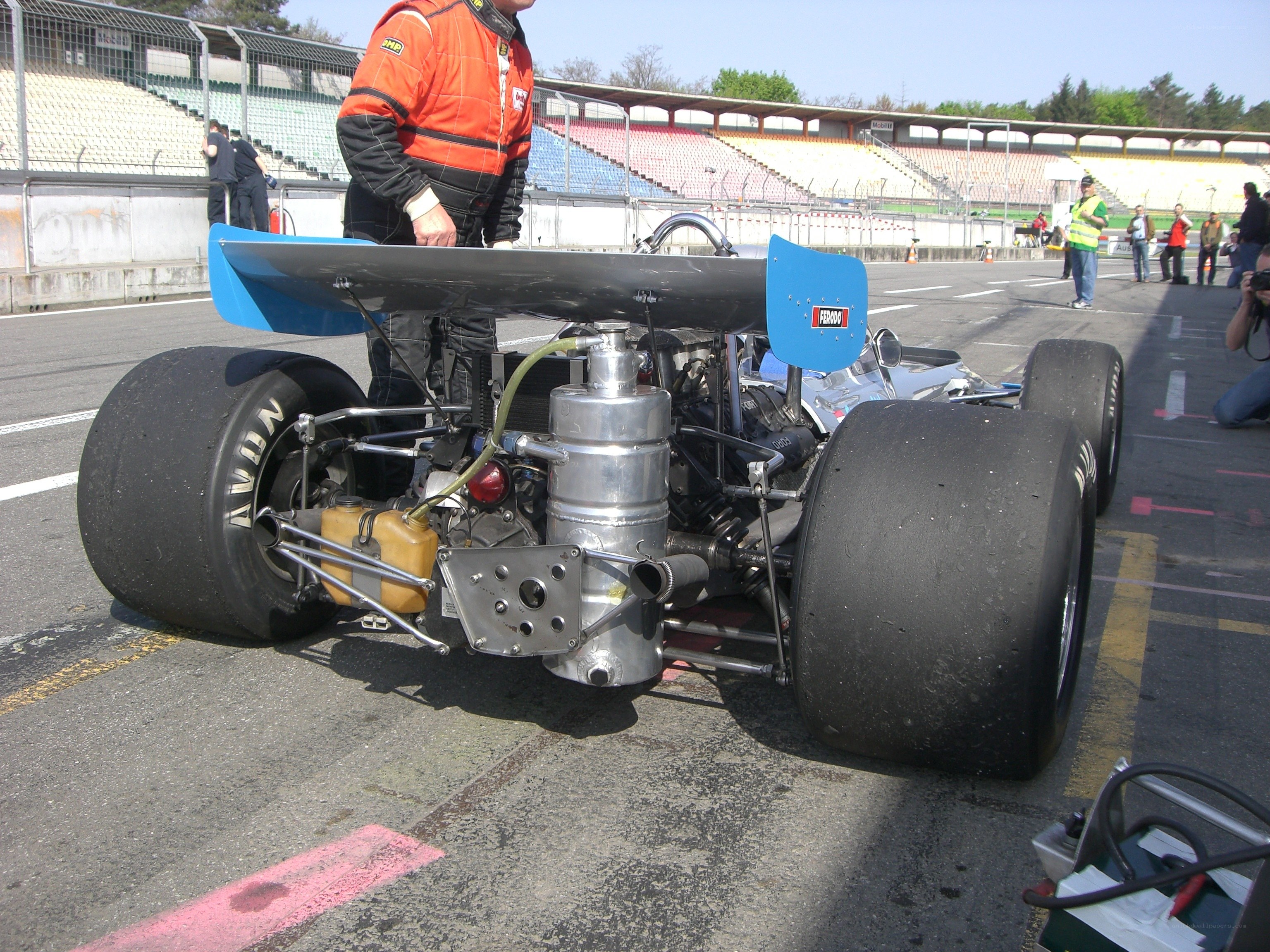racing car on track