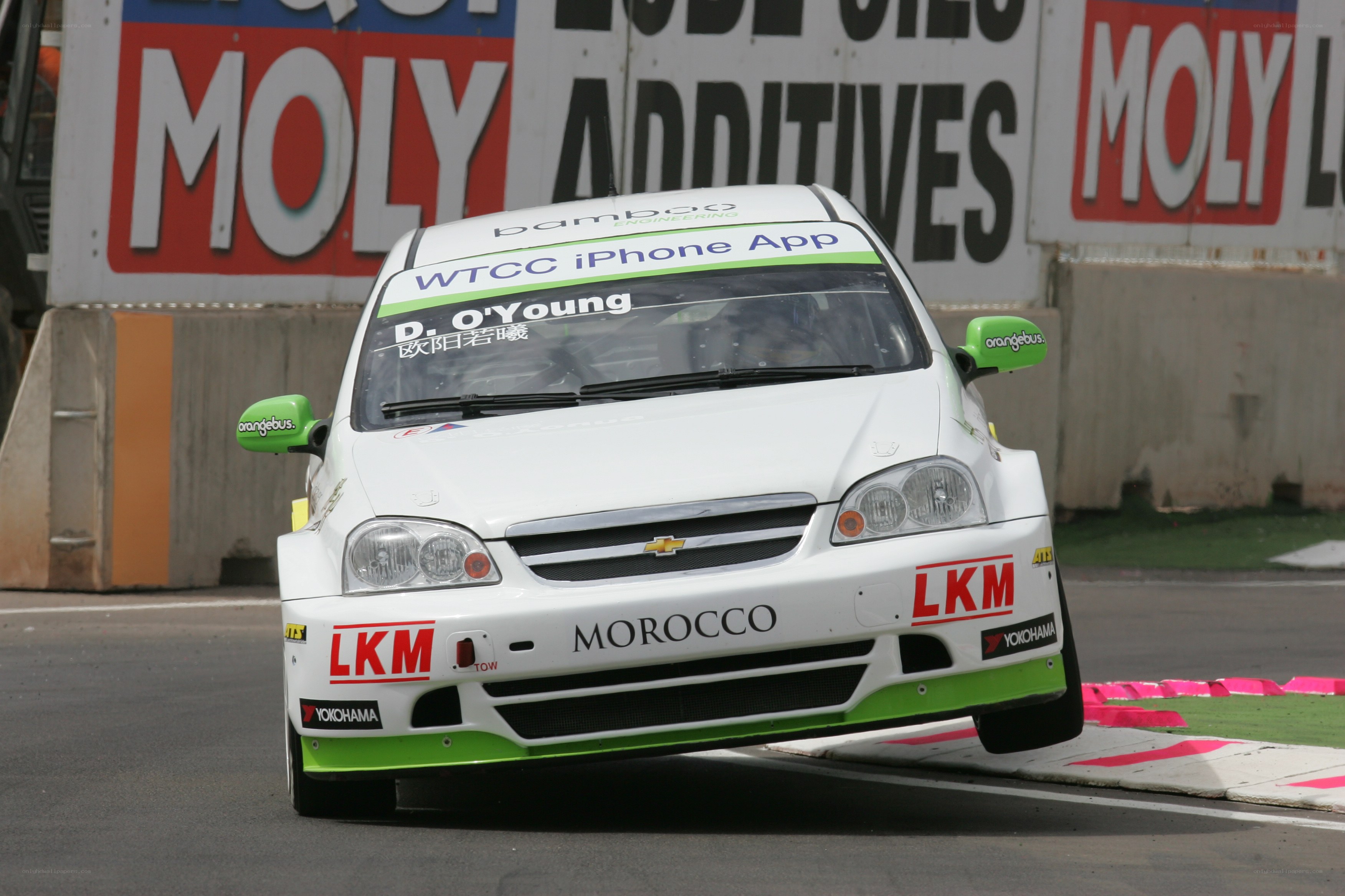 racing car on track