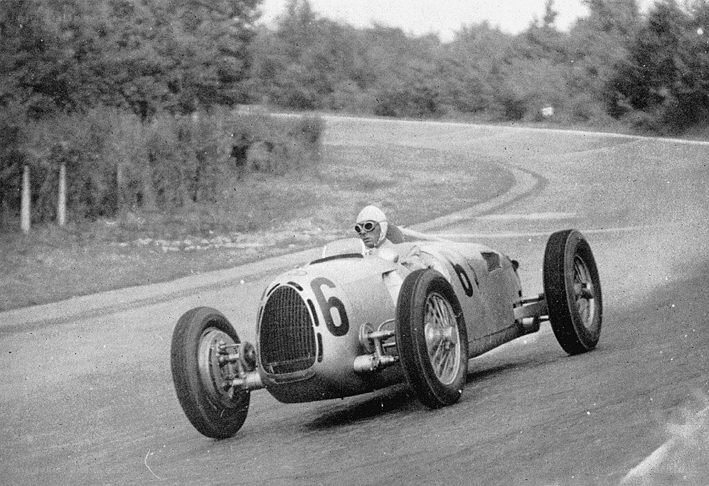 racing car on track