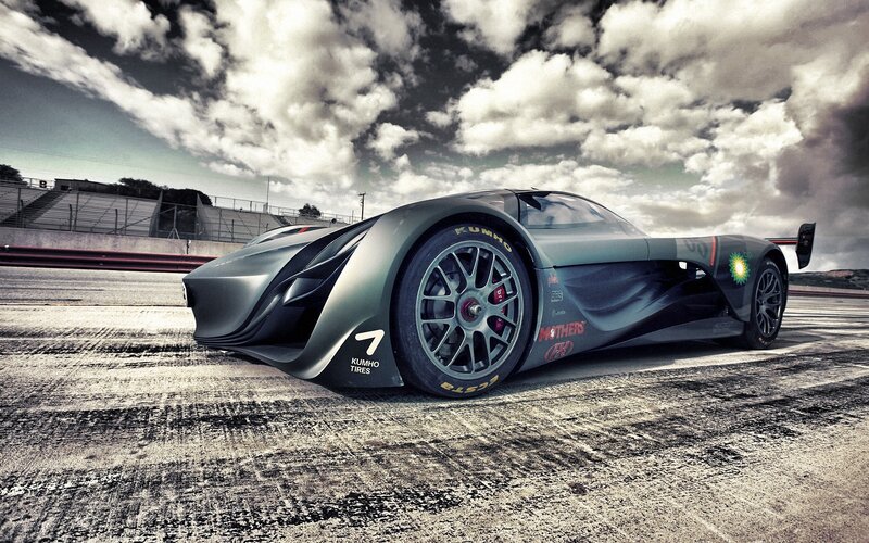 racing car on track