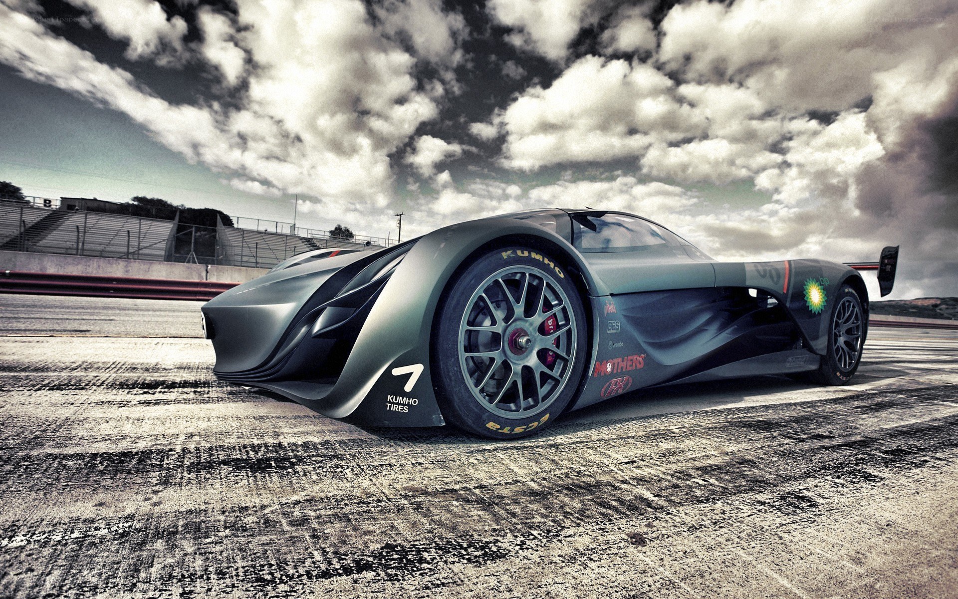 racing car on track