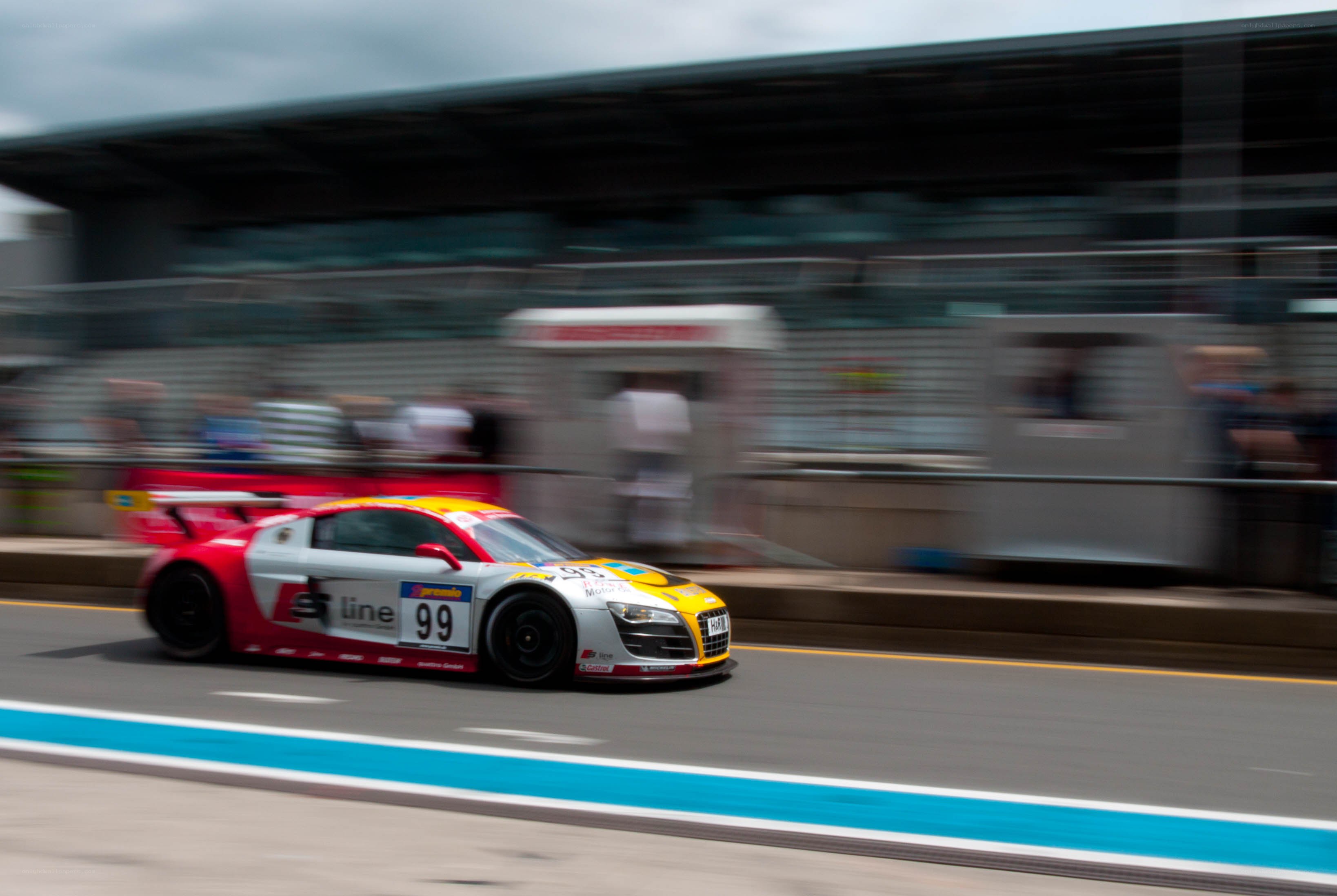racing car on track