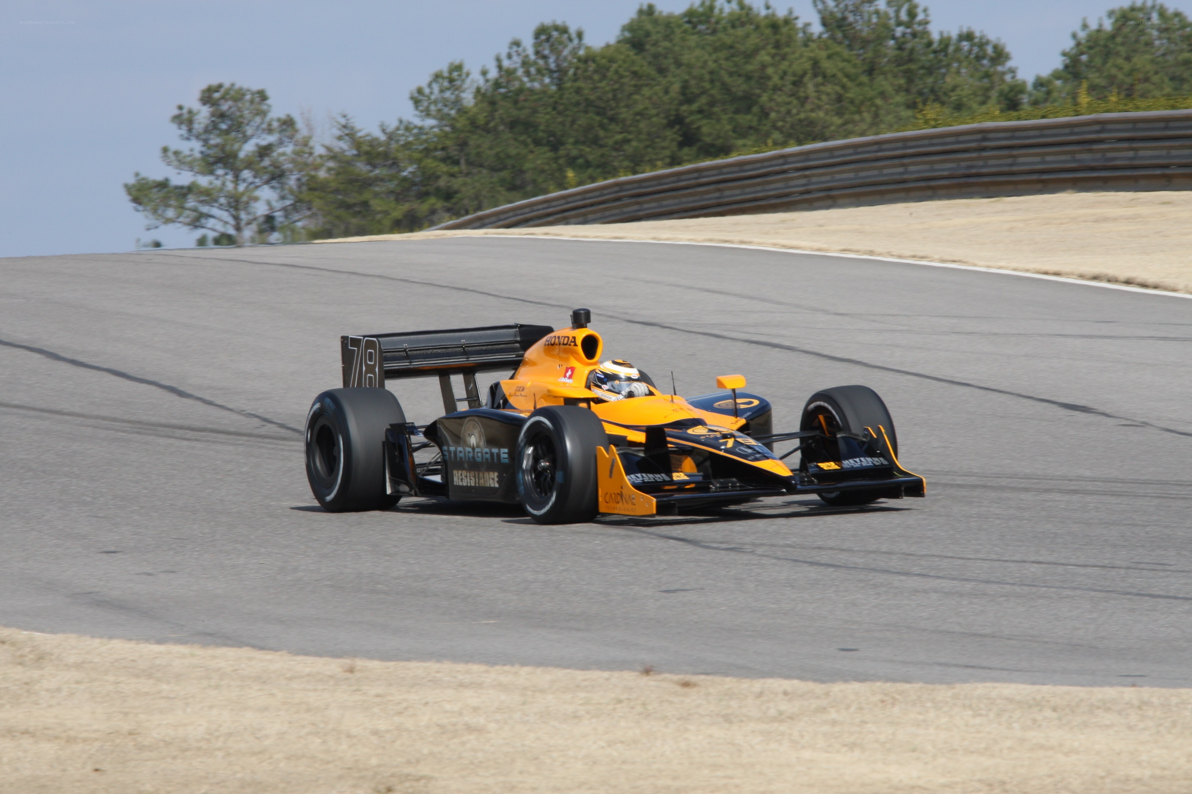 racing car on track