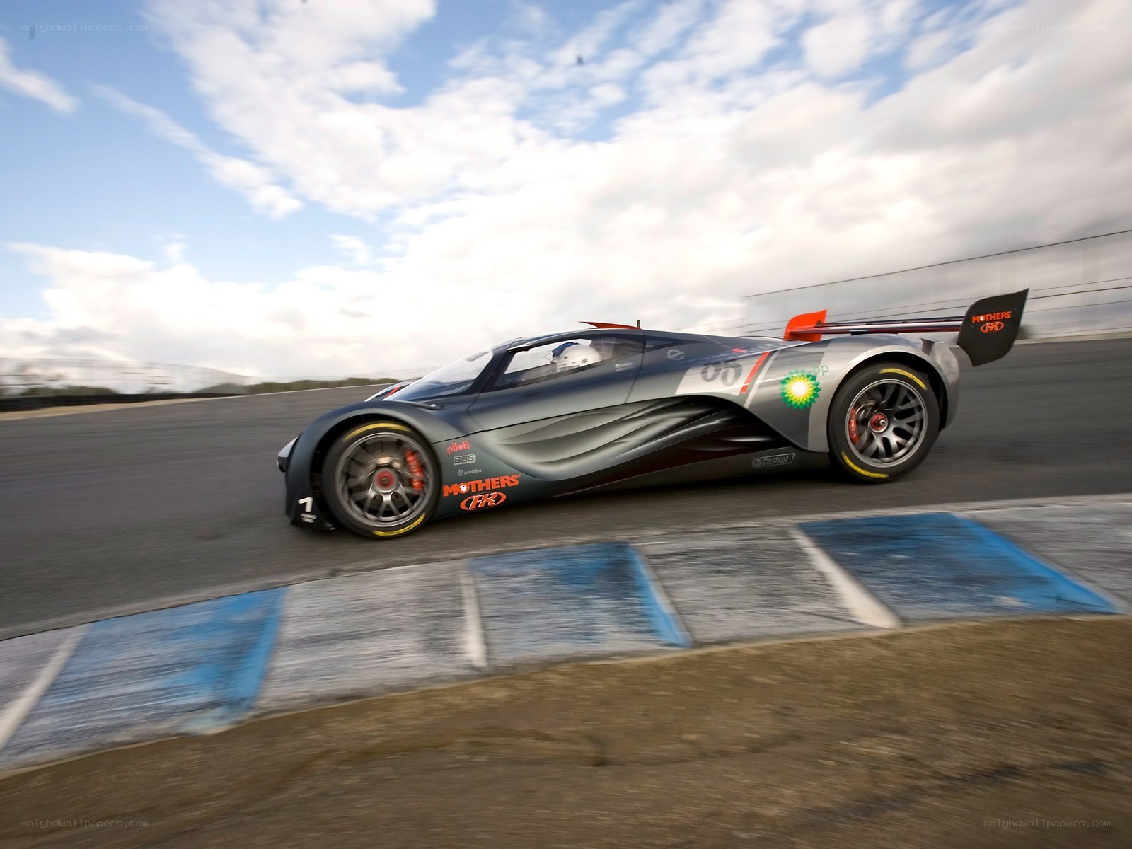 racing car on track