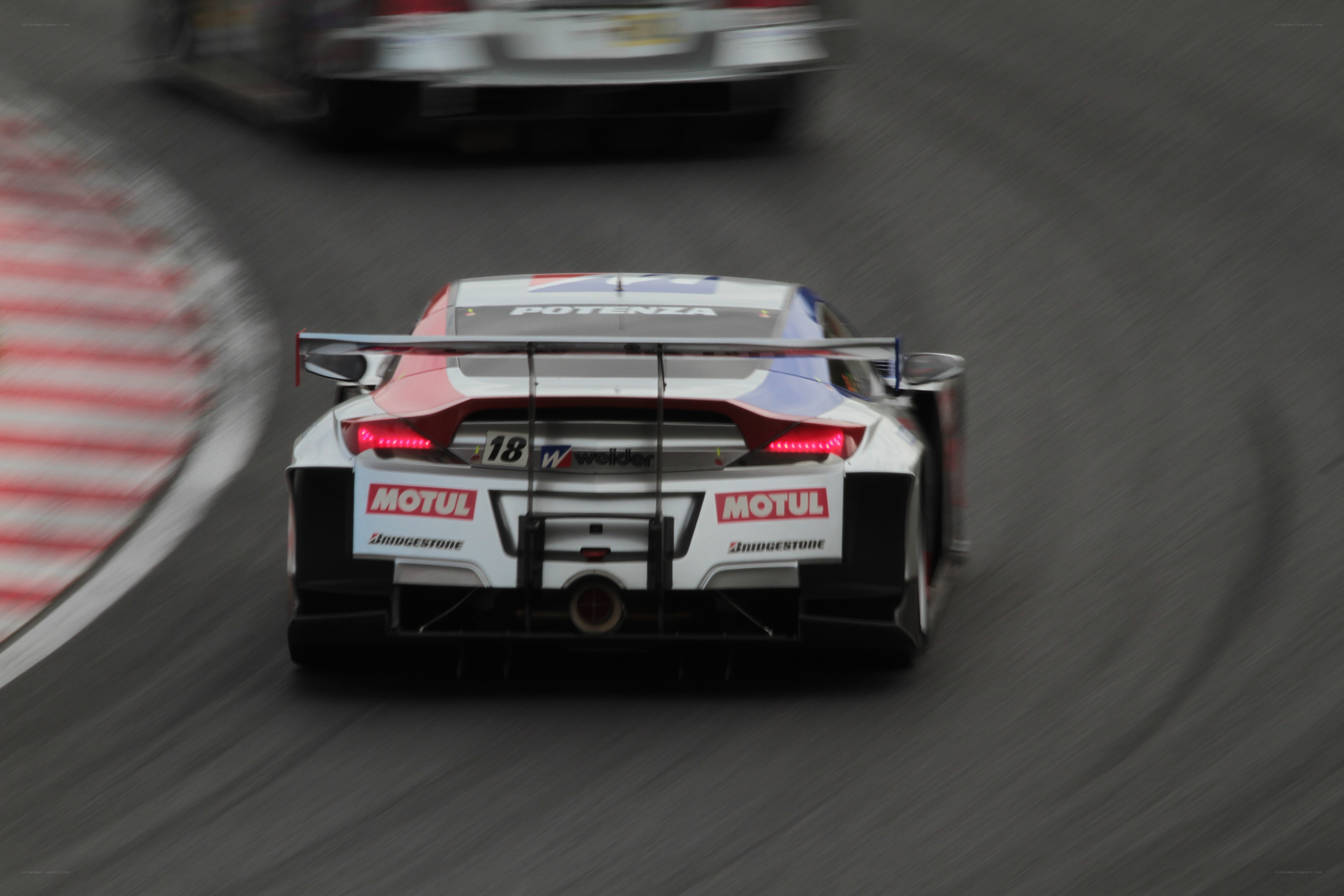 racing car on track