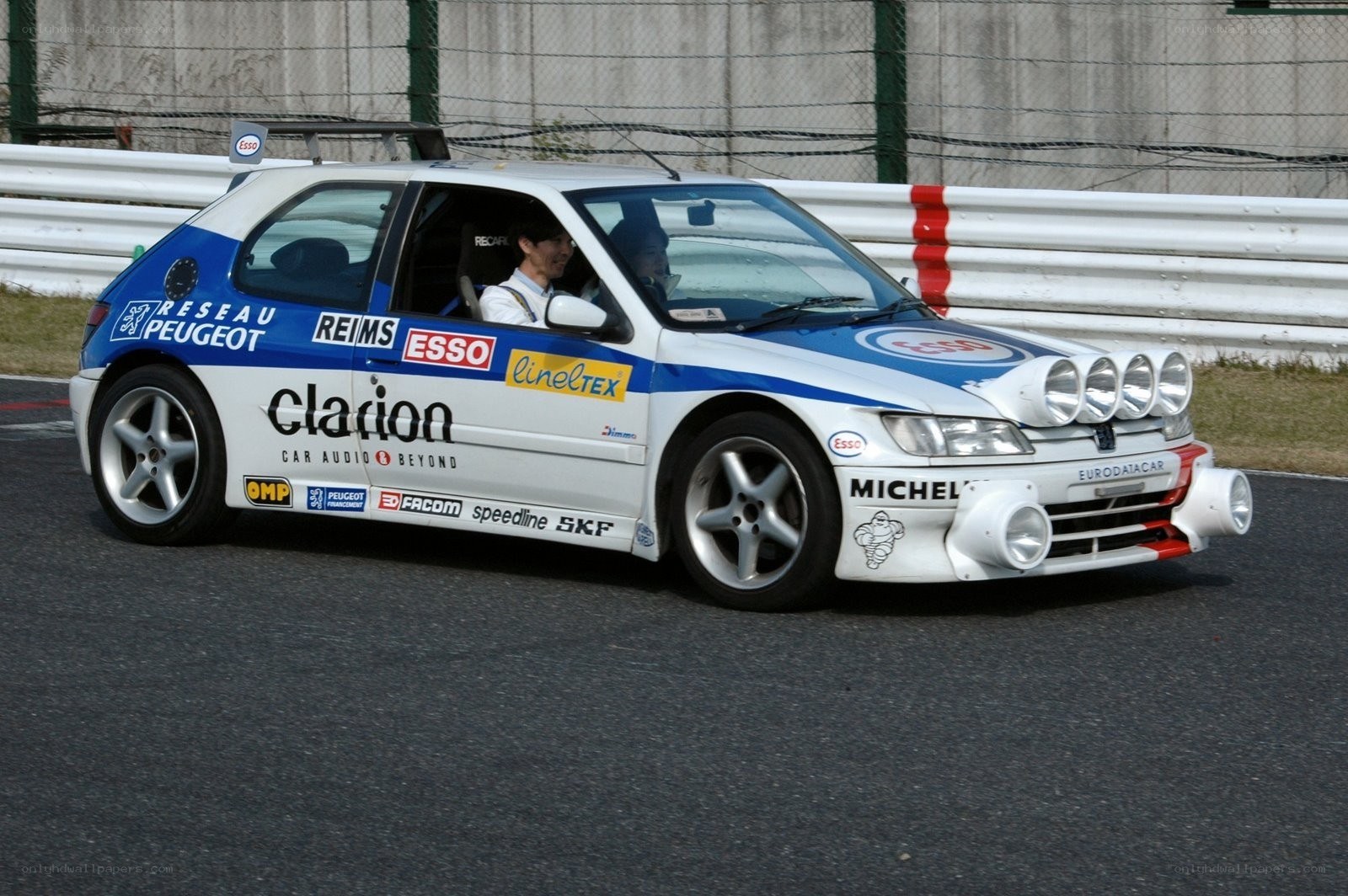 racing car on track