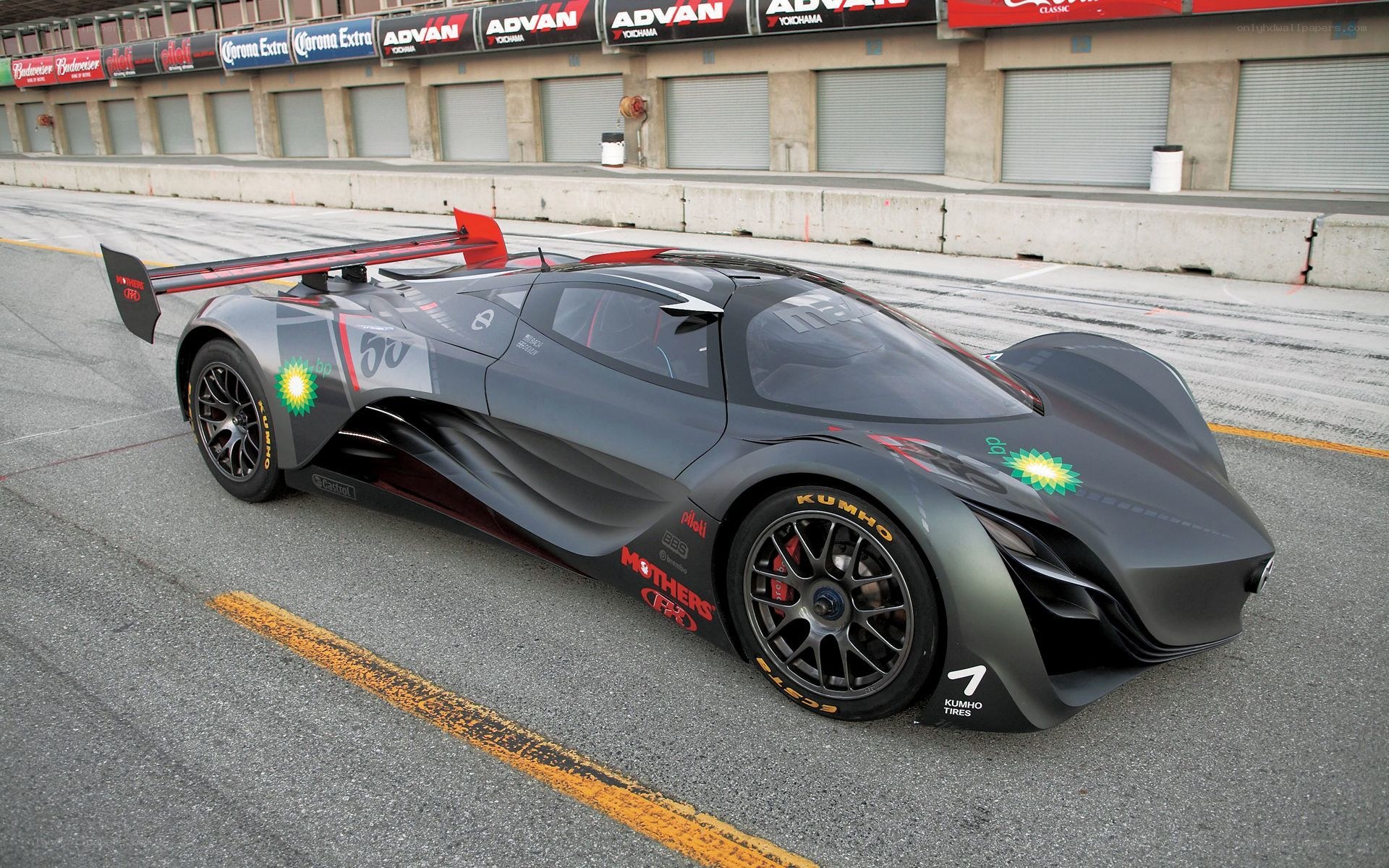 racing car on track